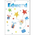 Treats & Smiles Personalised Birthday Card - Edward