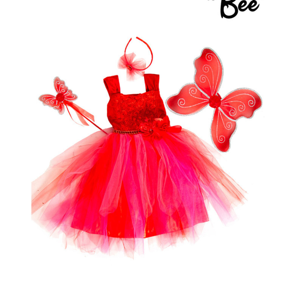 red fairy frock