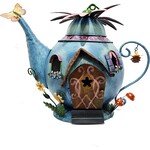 Fairy Kingdom Fairy Kingdom - Dusky Blue Teapot Fairy House