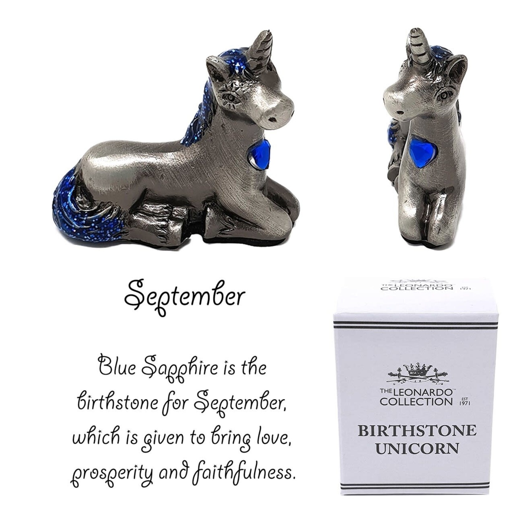 The Leonardo Collection Birthstone Unicorn