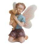 Woodland Knoll Woodland Knoll - Resin Fairy Boy with Puppy