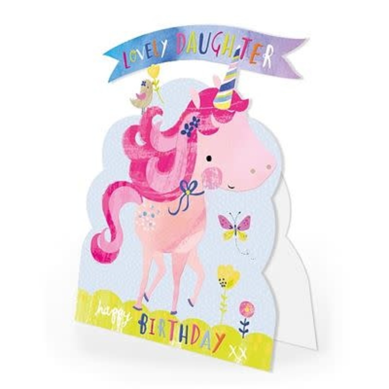 Hotchpotch Lovely Daughter Happy Birthday Unicorn Card