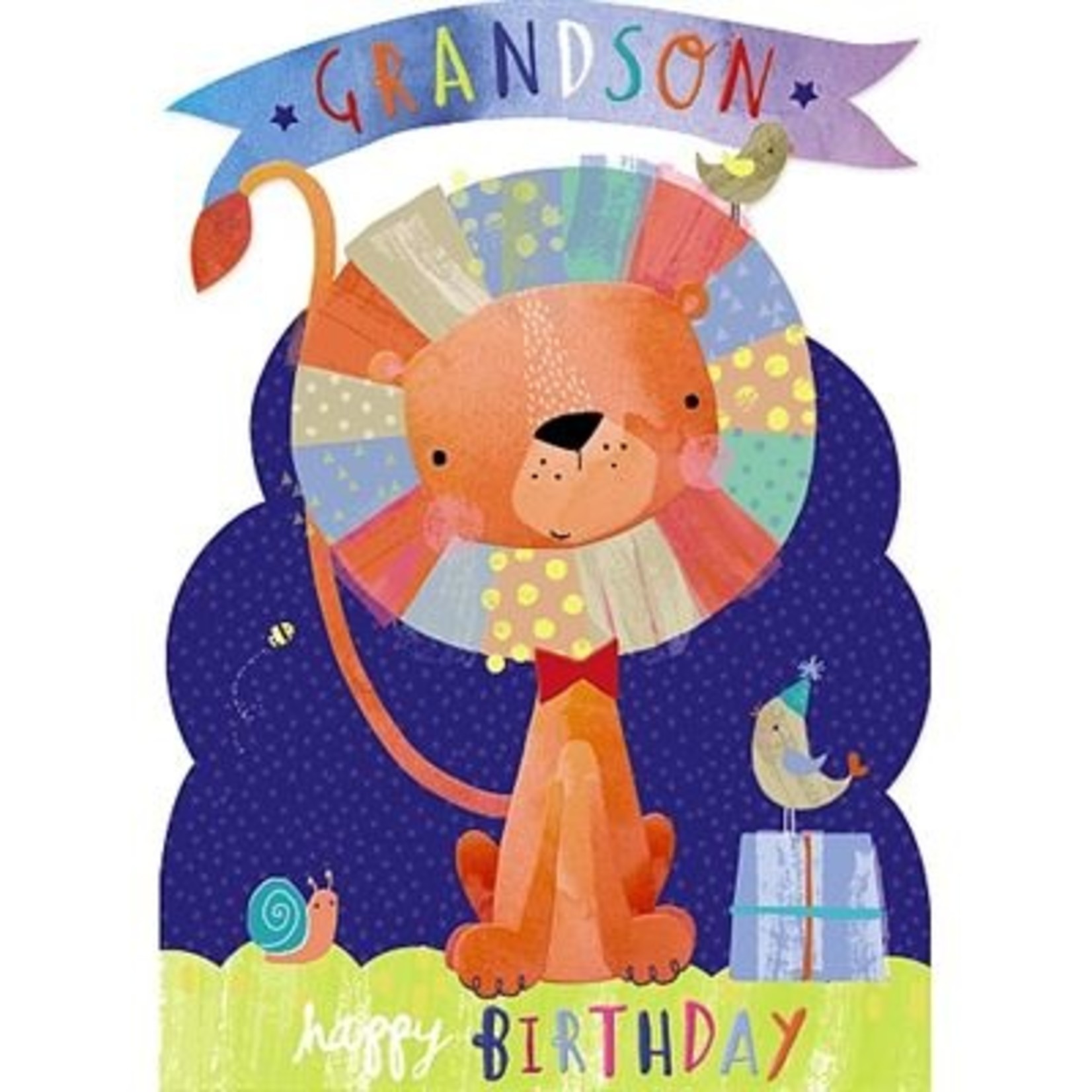 Hotchpotch Happy Birthday Grandson Card
