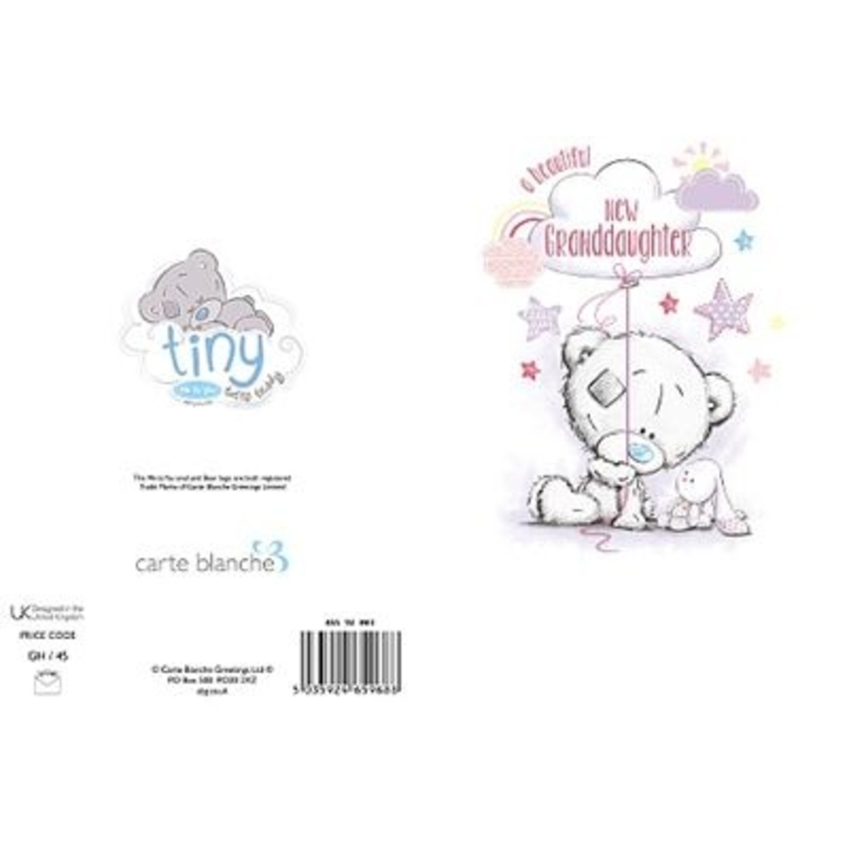 Tatty Ted New Granddaughter Card