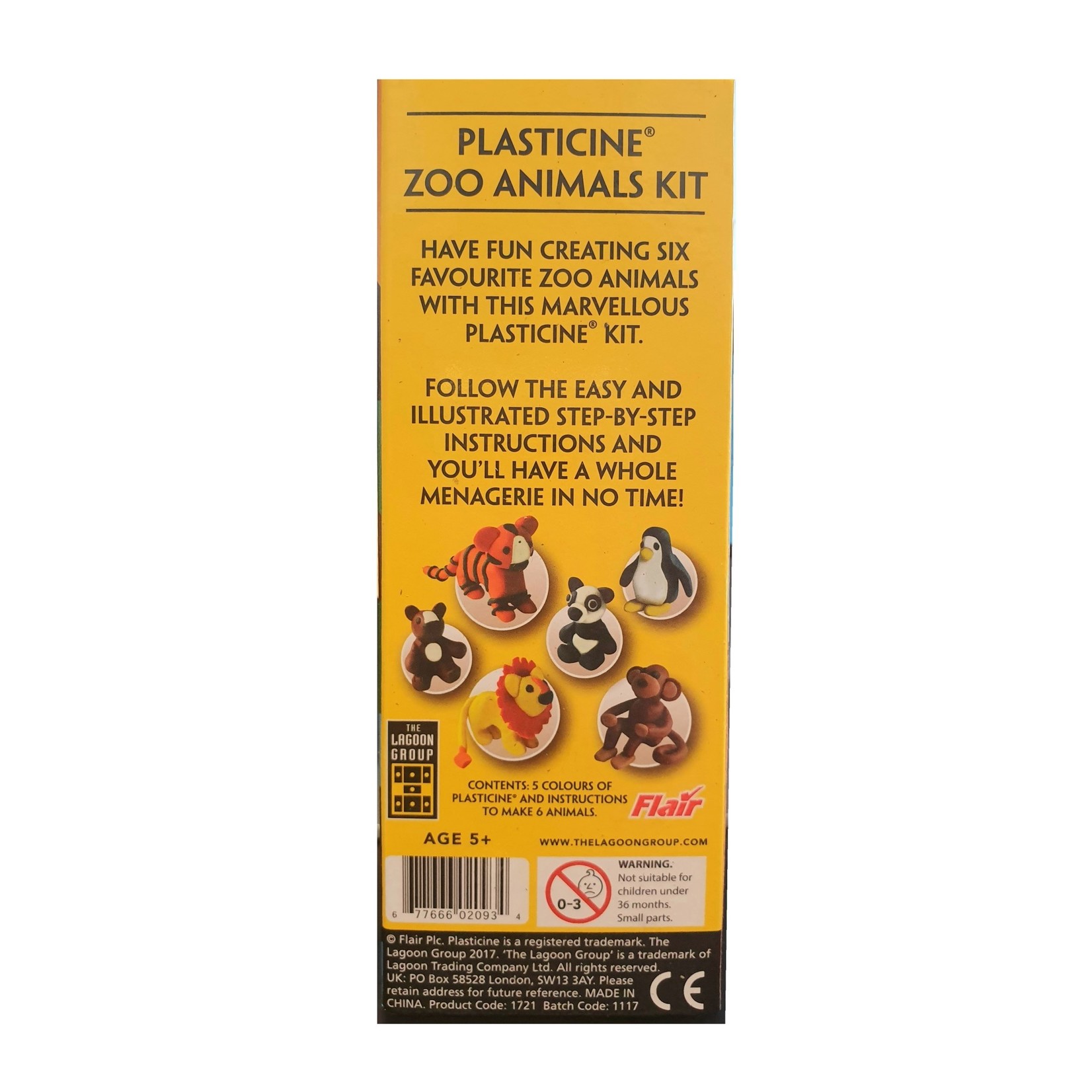 The Lagoon Group Plasticine Zoo Animals Kit