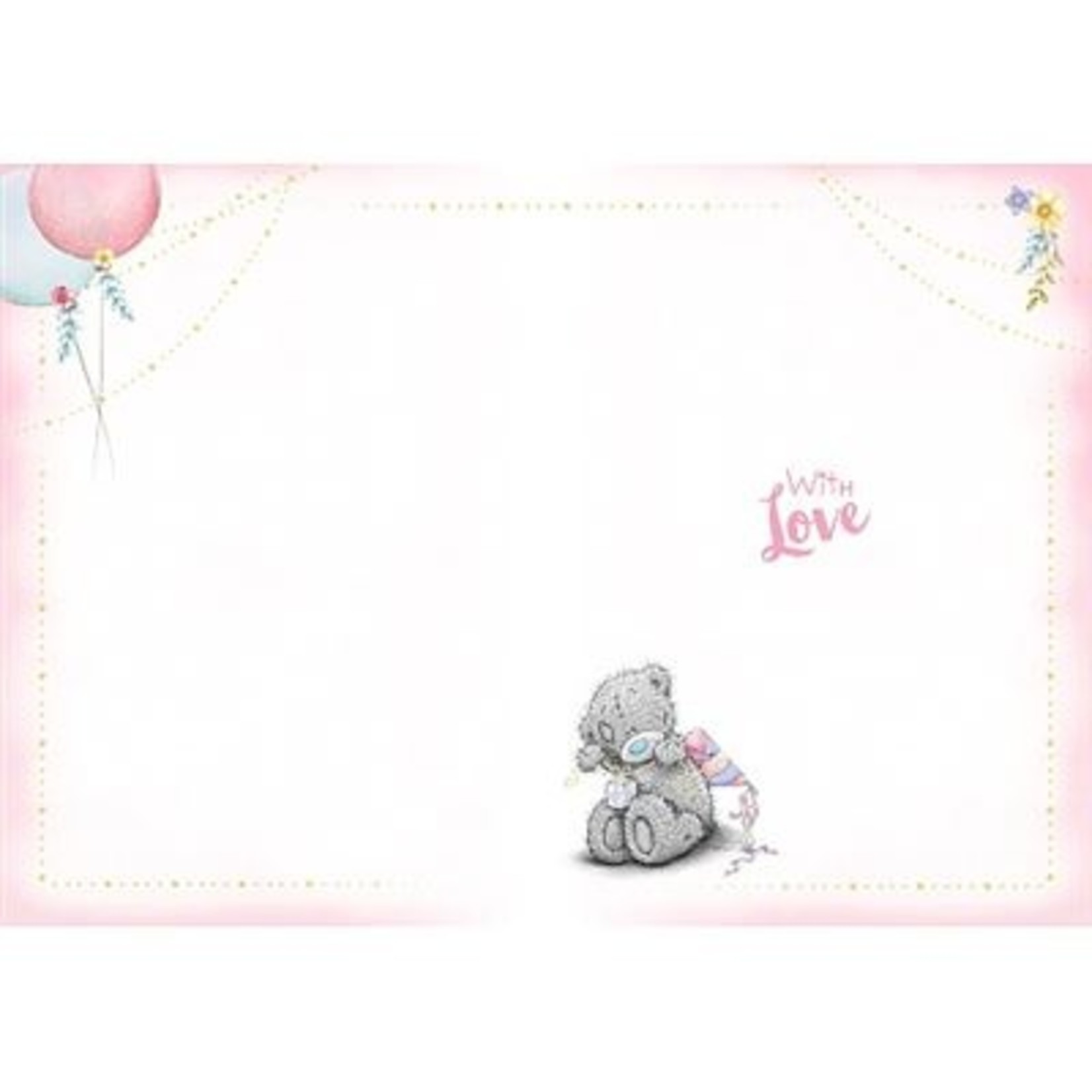 Me to You Open Bear on Gift Box Birthday Card