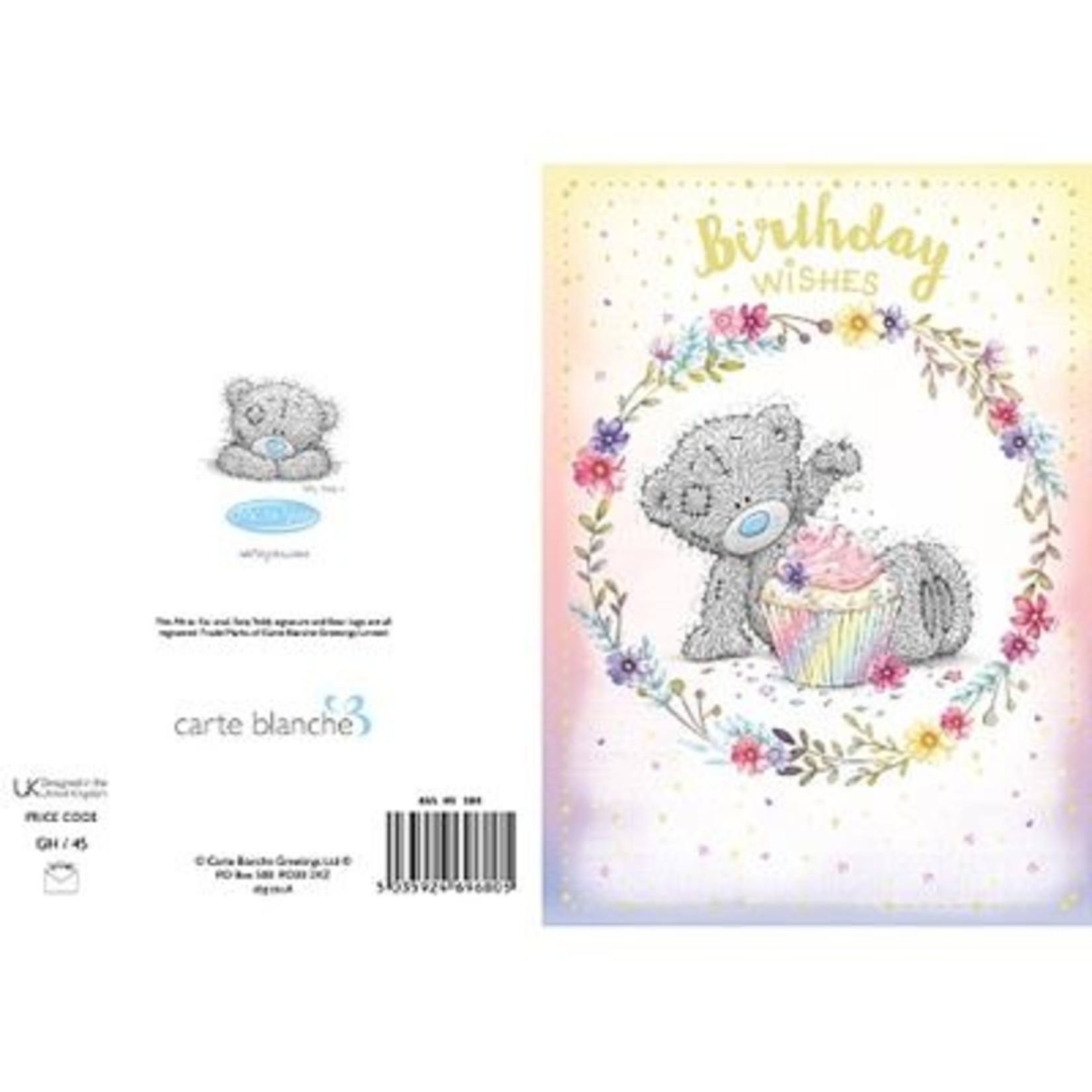 Me to You Birthday Bear With Cupcake Birthday Card