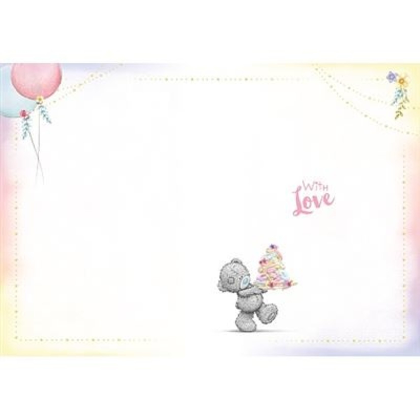 Me to You Birthday Bear With Cupcake Birthday Card