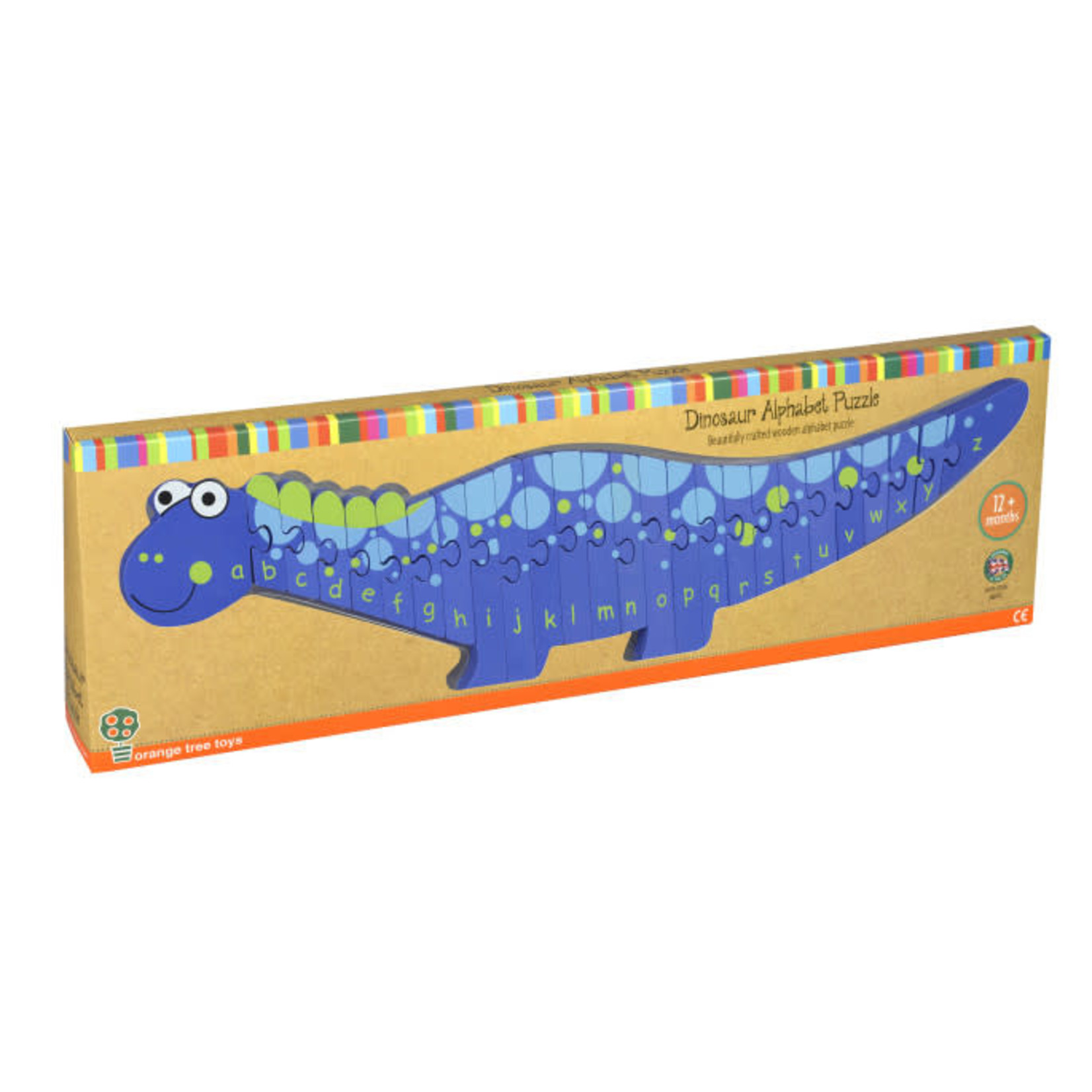 Wooden Alphabet Dinosaur Puzzle 