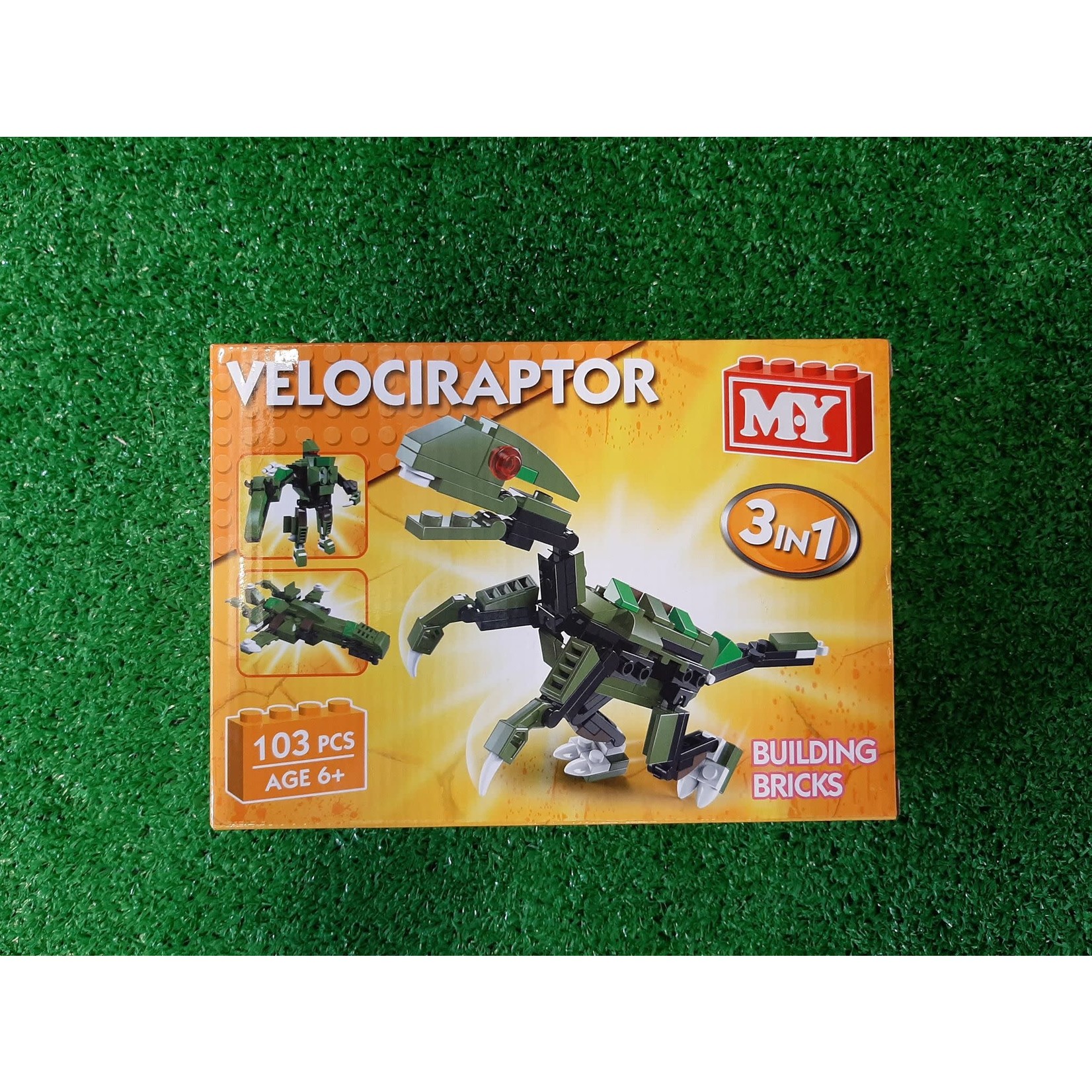 M.Y Dinosaur Brick Set - Velociraptor