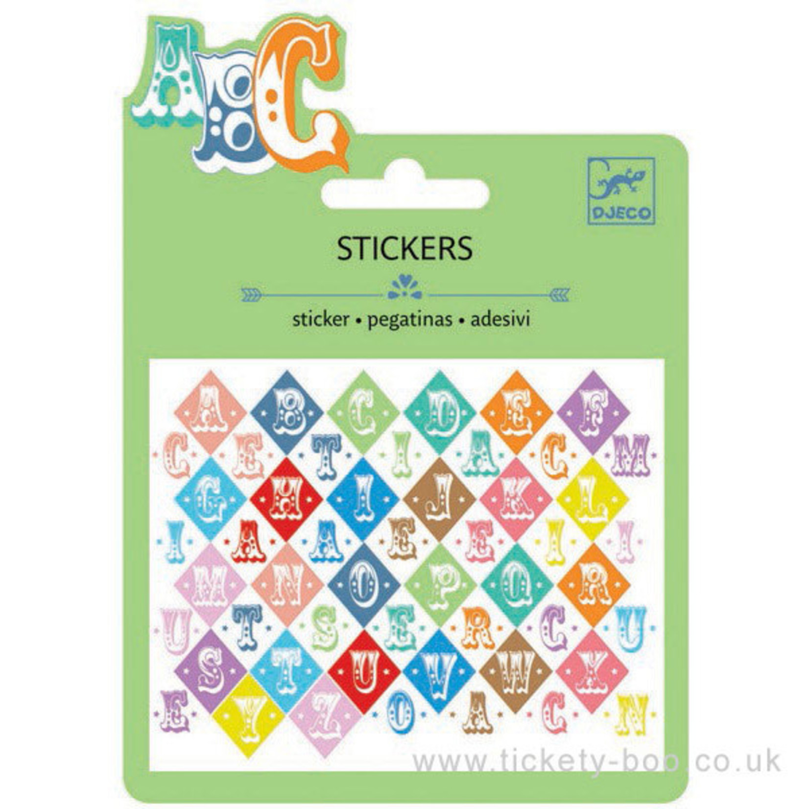Djeco Saloon Letters Stickers