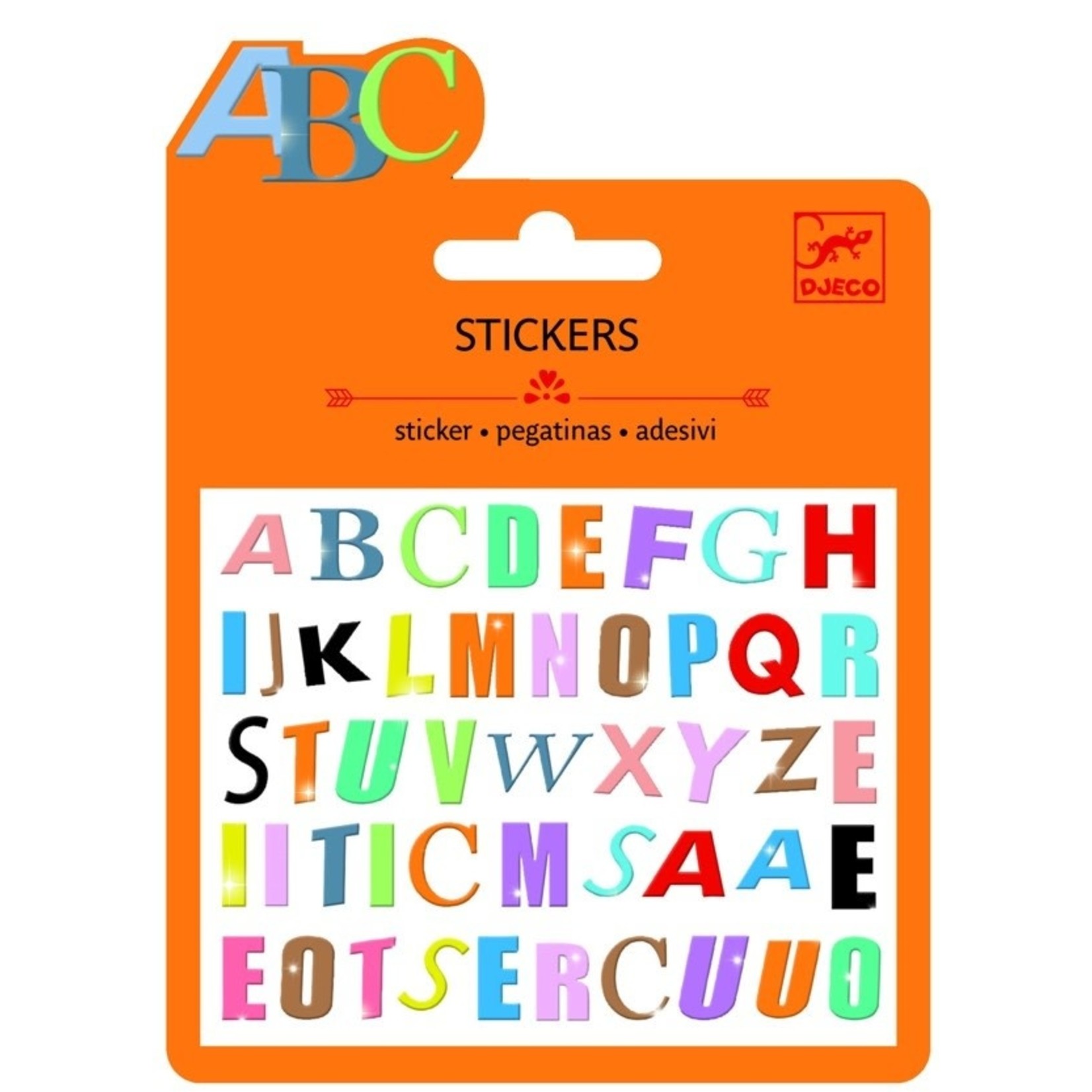 Djeco Coloured Letters Stickers