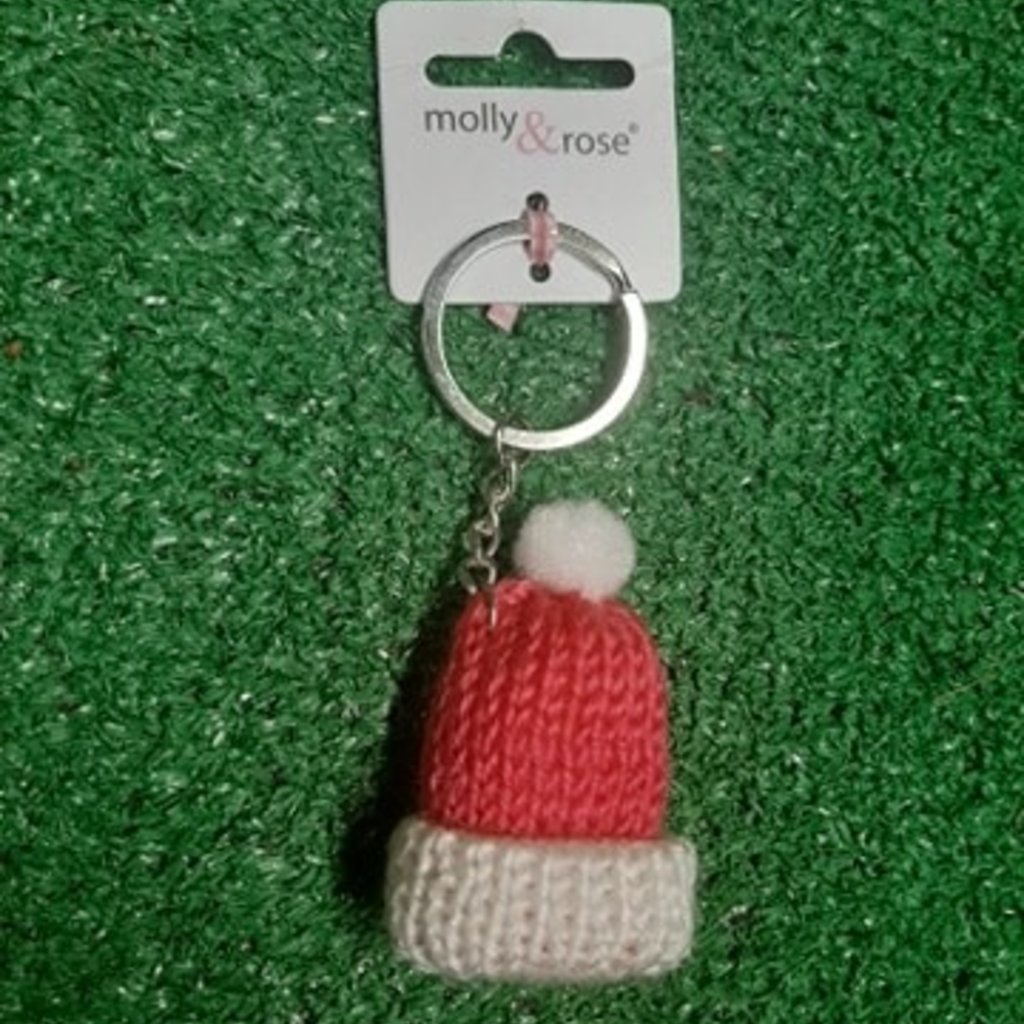 Knitted Bobble Hat Key Ring Celebrations and Toys