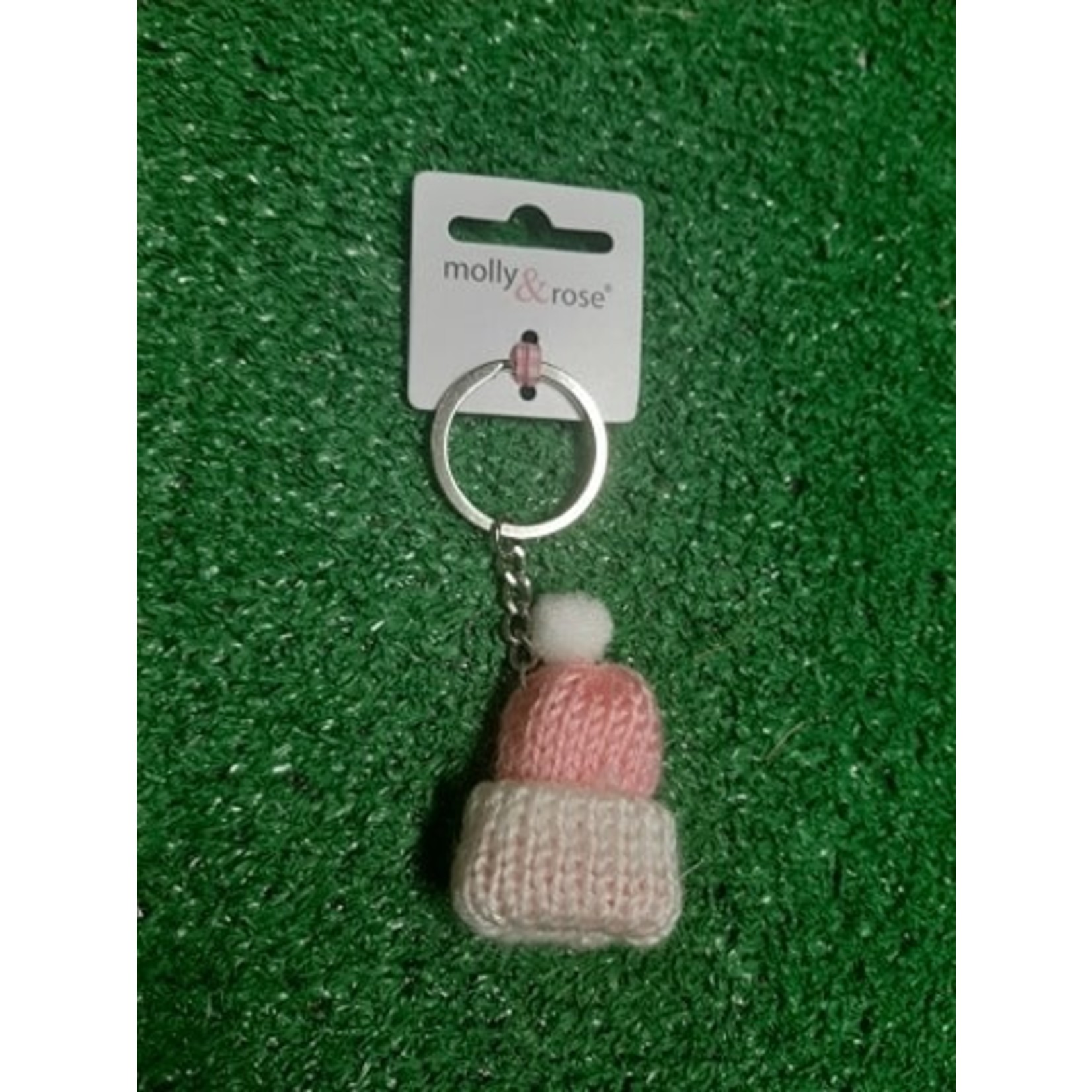 Molly & Rose Knitted Bobble Hat Key Ring