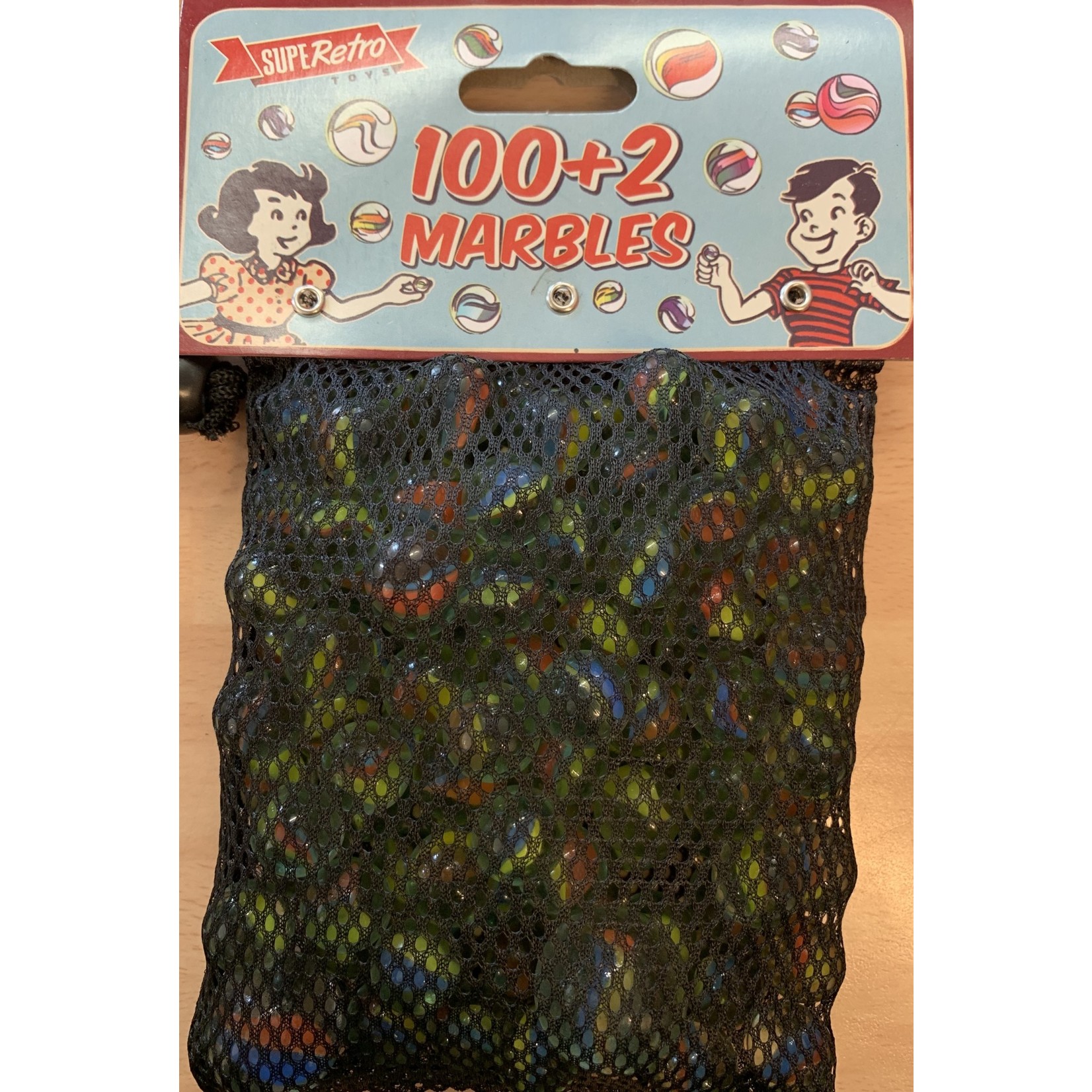 Retro Games Retro 100+2 Marbles in a Net Bag