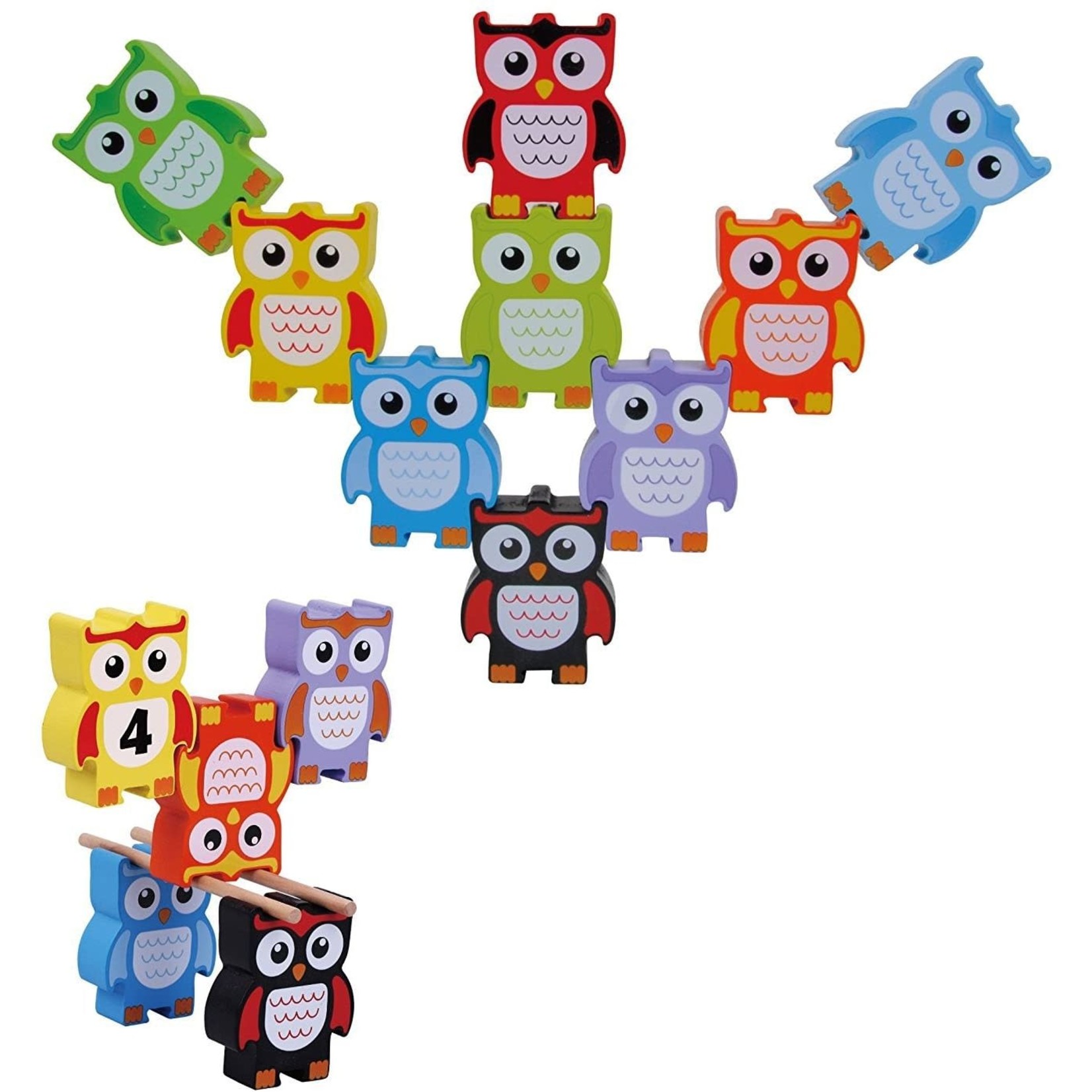 Jumini Wooden Stacking Owl Game