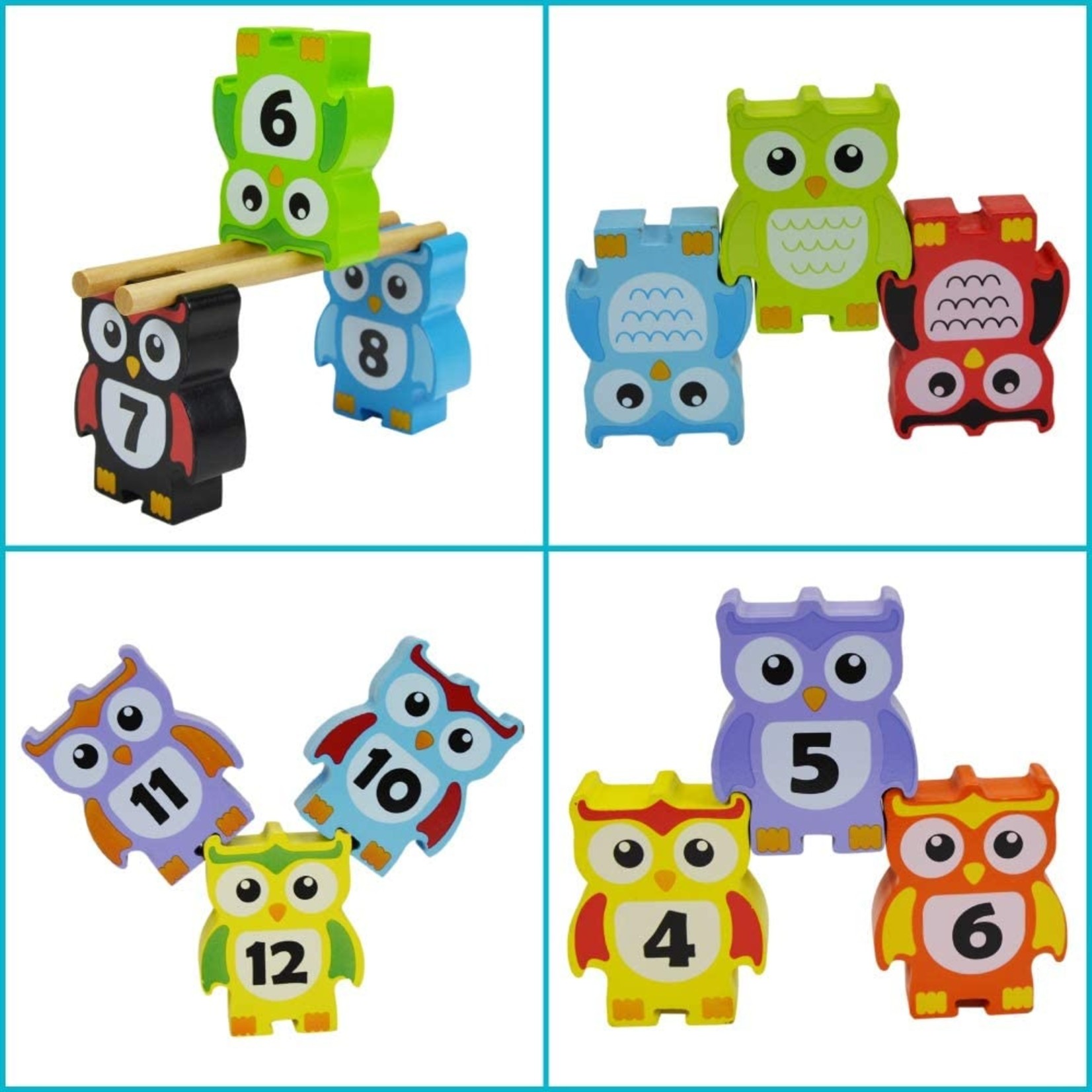 Wooden Stacking Owl Game Celebrations and Toys