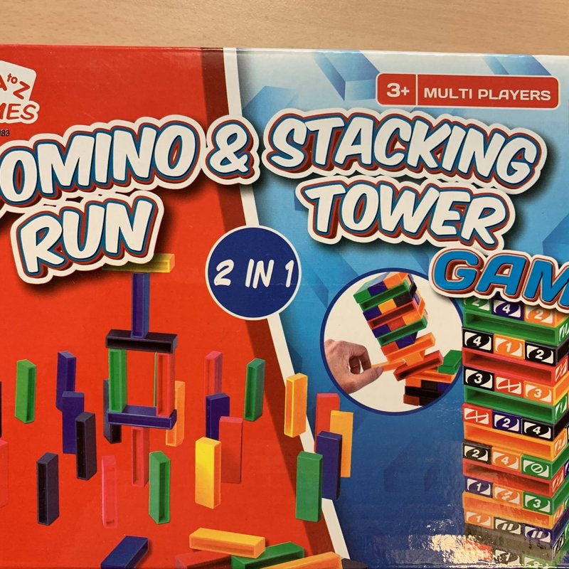 AtoZ Domino Run & Stacking Tower Game