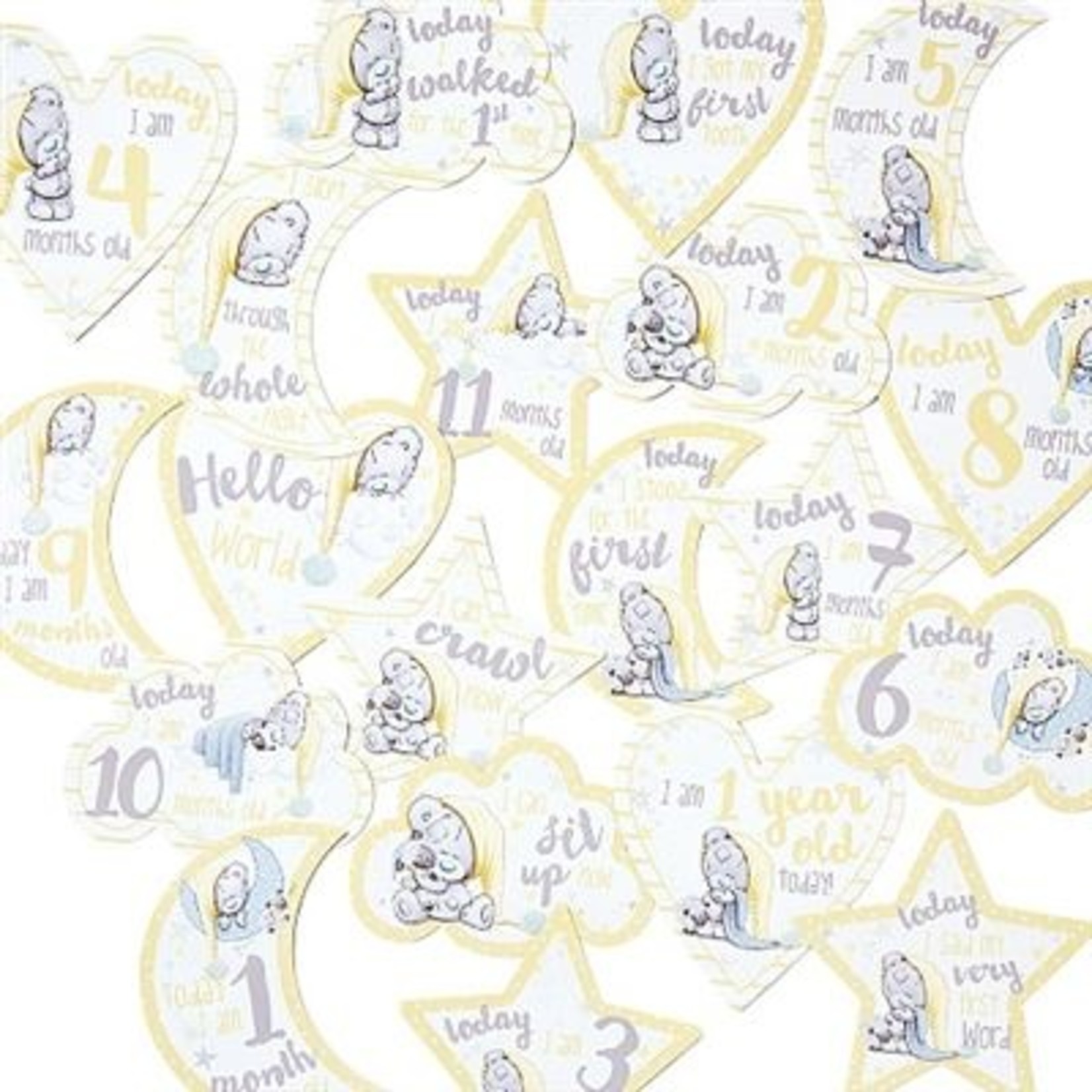 Me to You Tiny Tatty Teddy - Milestone Baby Grow Stickers