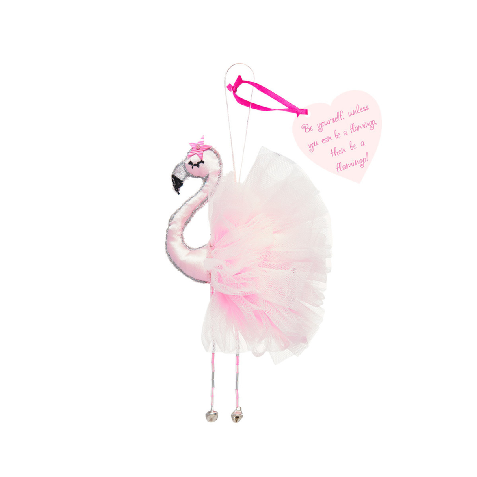 Believe You Can Fabric Flamingo - Be yourself, unless