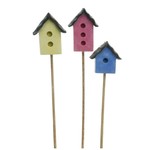 Woodland Knoll Woodland Knoll - Resin Festive Bird House set of 3