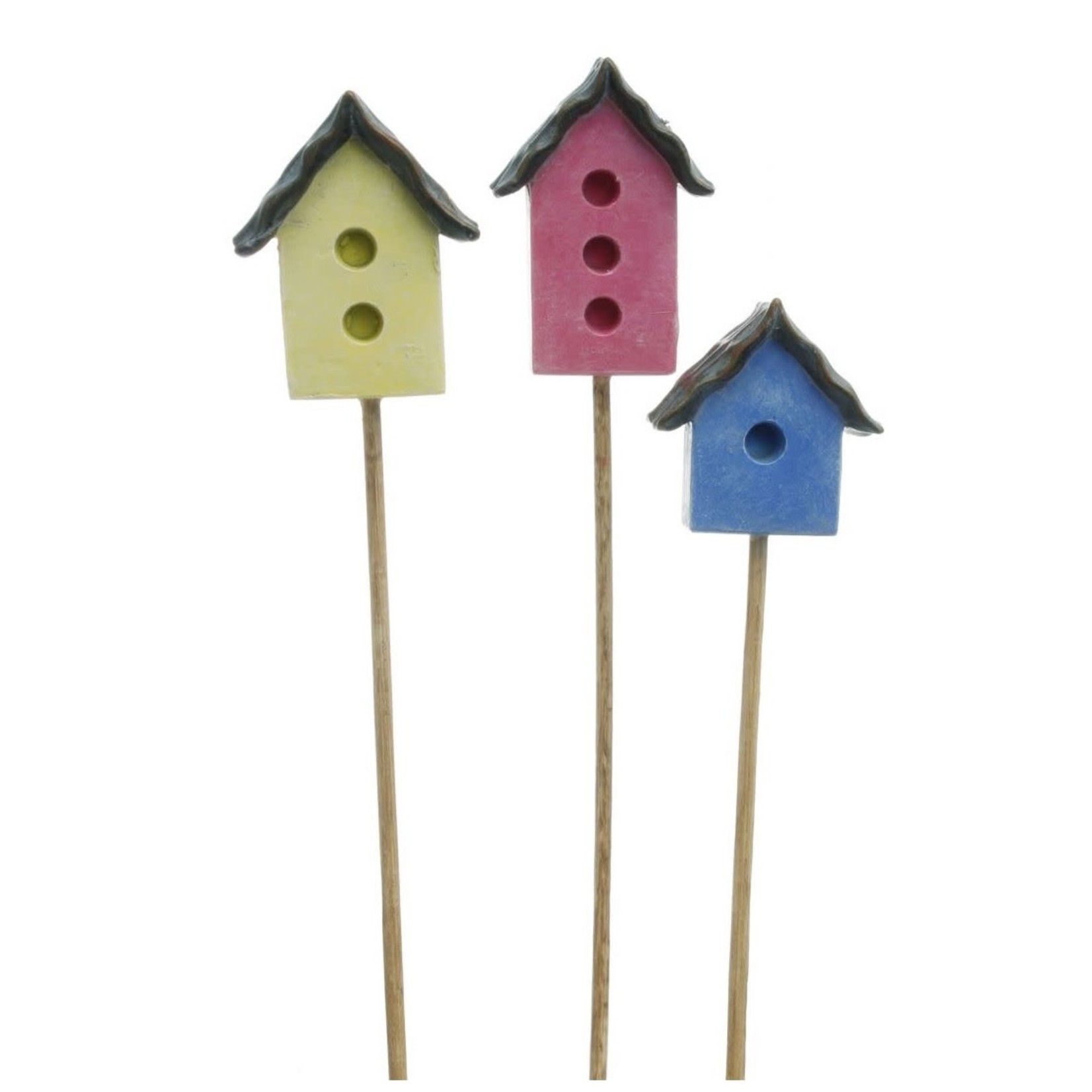 Woodland Knoll Woodland Knoll - Resin Festive Bird House set of 3