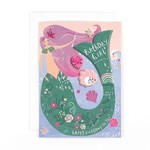 Hotchpotch Birthday Girl Mermaid Sticker Card