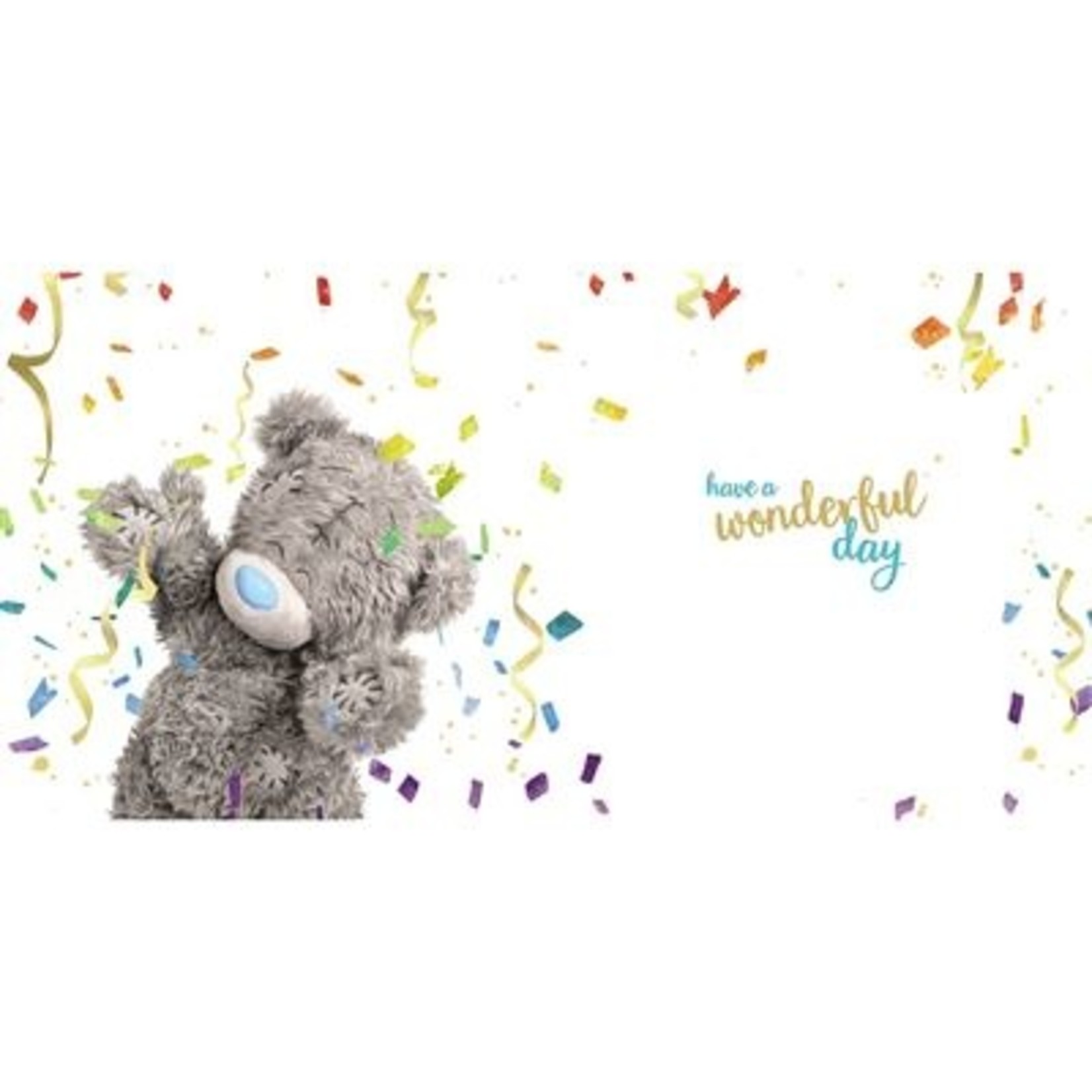 Me to You Birthday Bear with Streamers Birthday Card