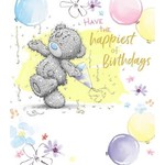 Me to You Birthday Bear with Party Hat Card