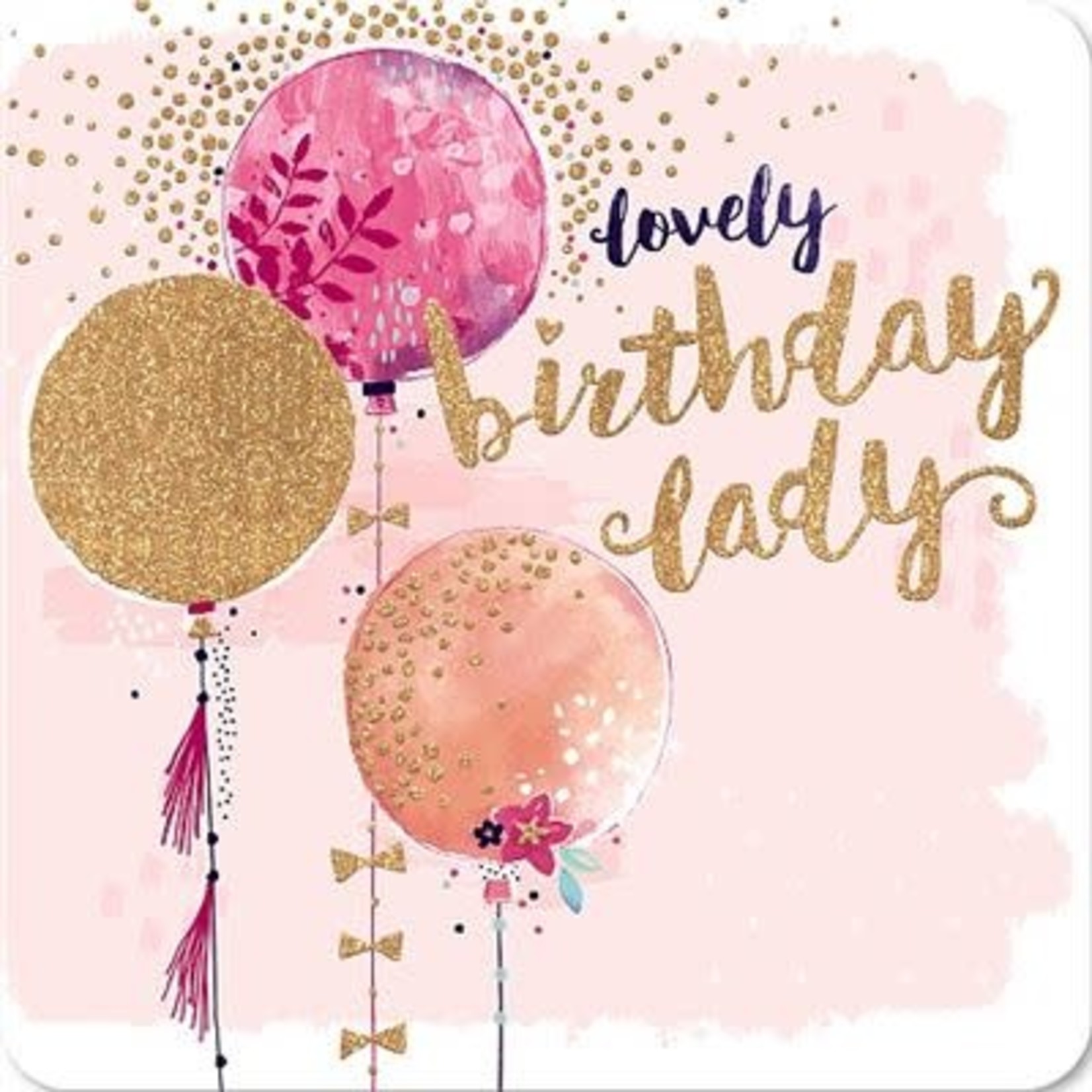 Hotchpotch Glitter Balloon Birthday Card