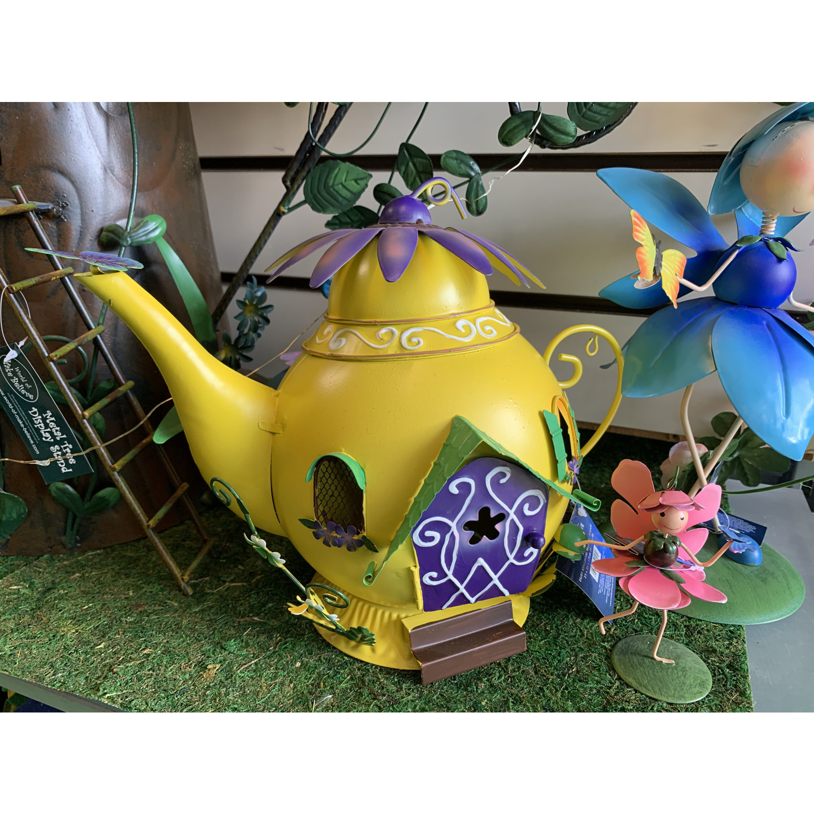 Fairy Kingdom Fairy Kingdom - Yellow Teapot Fairy House