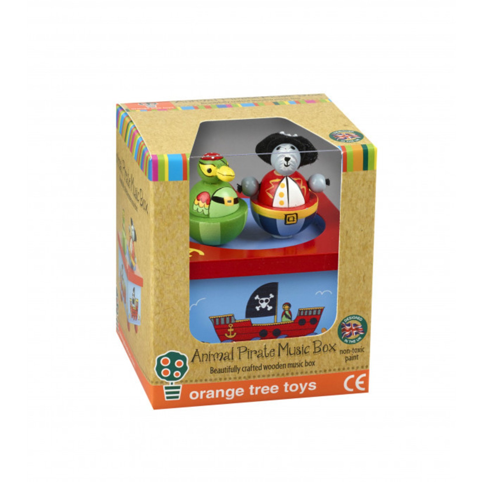 Orange Tree Toys Music Box - Animal Pirate