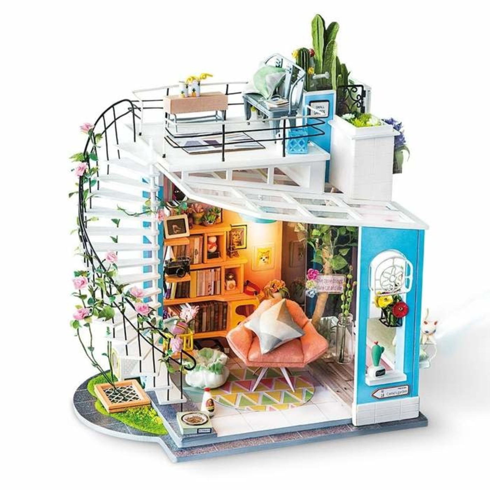 Rolife Rolife Dora’s Loft DG12 - DIY Miniature Dollhouse Duplex Apartment