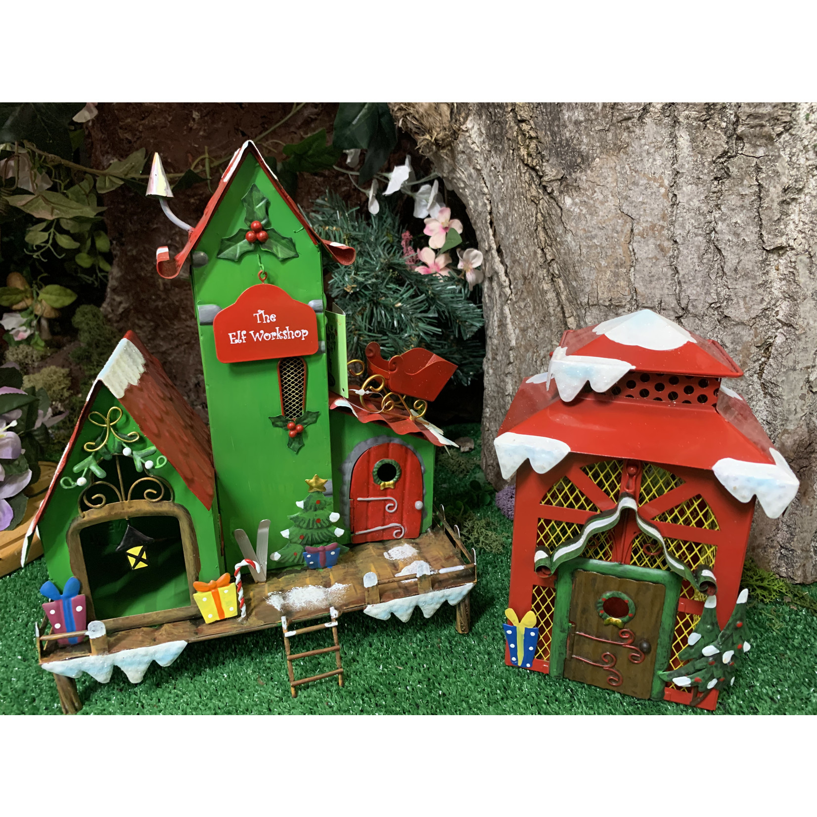 Elf Wonderland Christmas Lantern Elf House