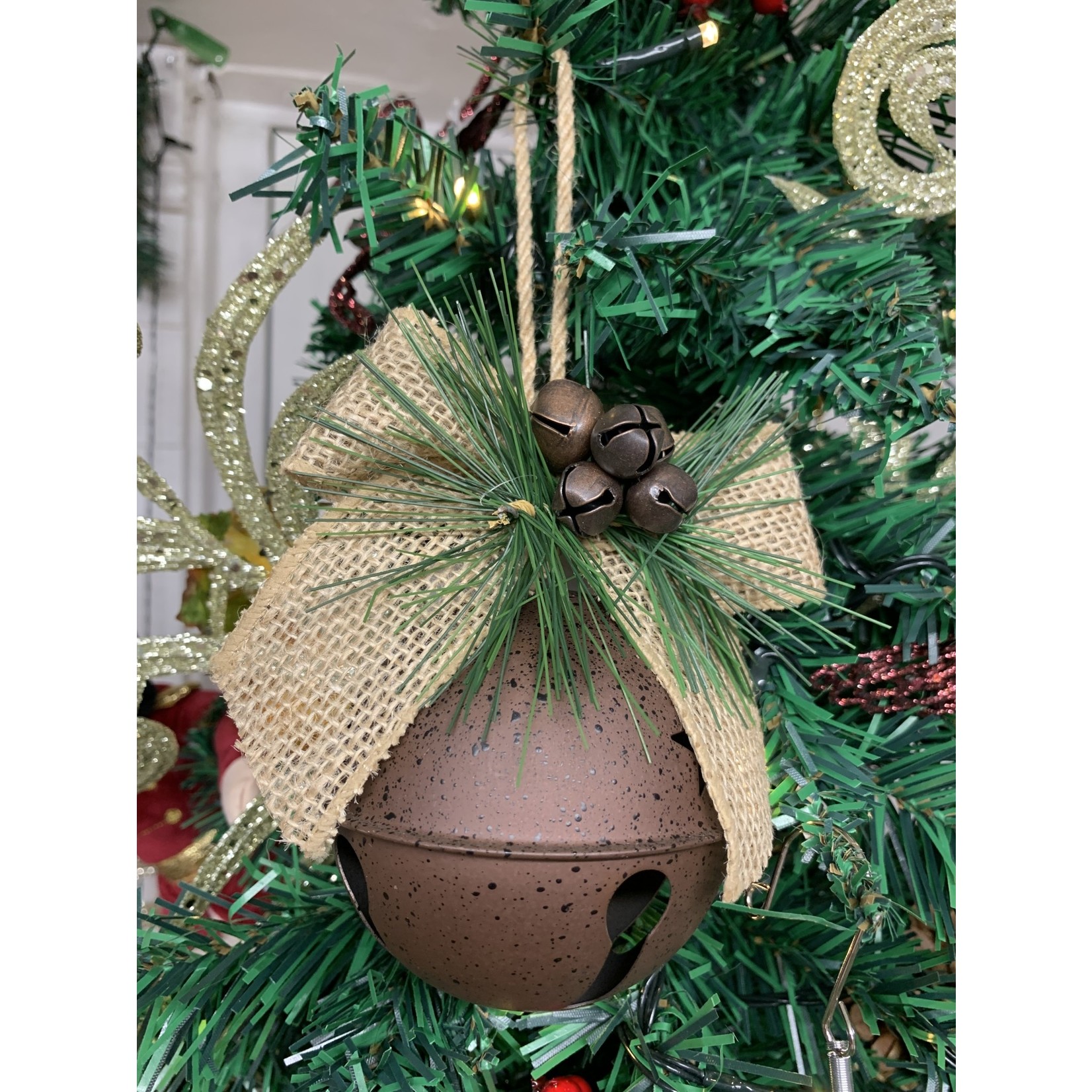 Large Festive Rustic Style Bell Hanging Decoration