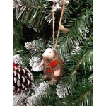 Gisela Graham Mole Tartan Coat Resin Hanging Tree Decoration