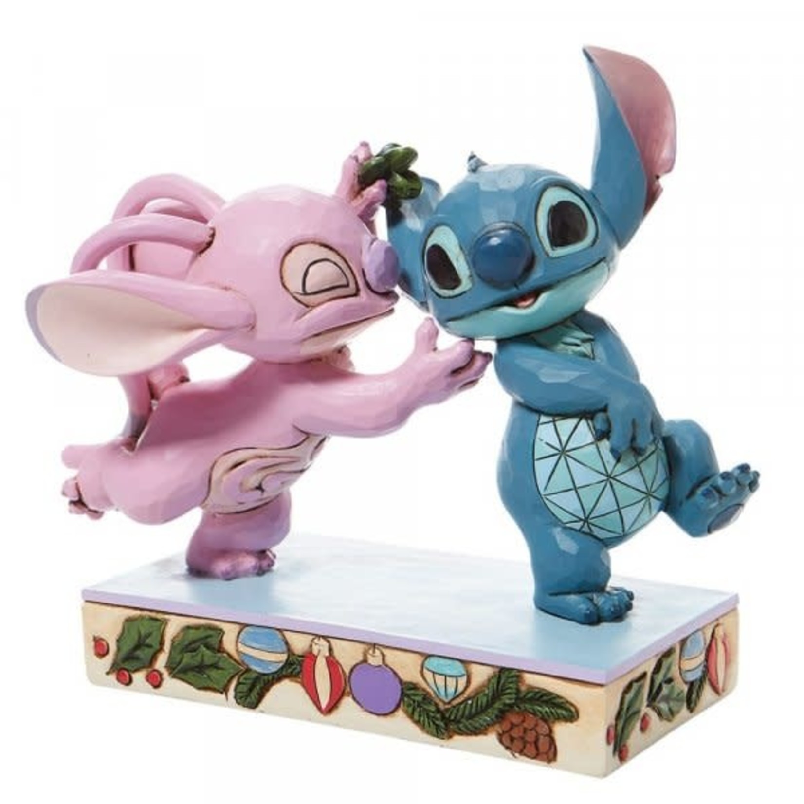 Disney Traditions Disney - Stitch & Angel with Mistletoe Figurine