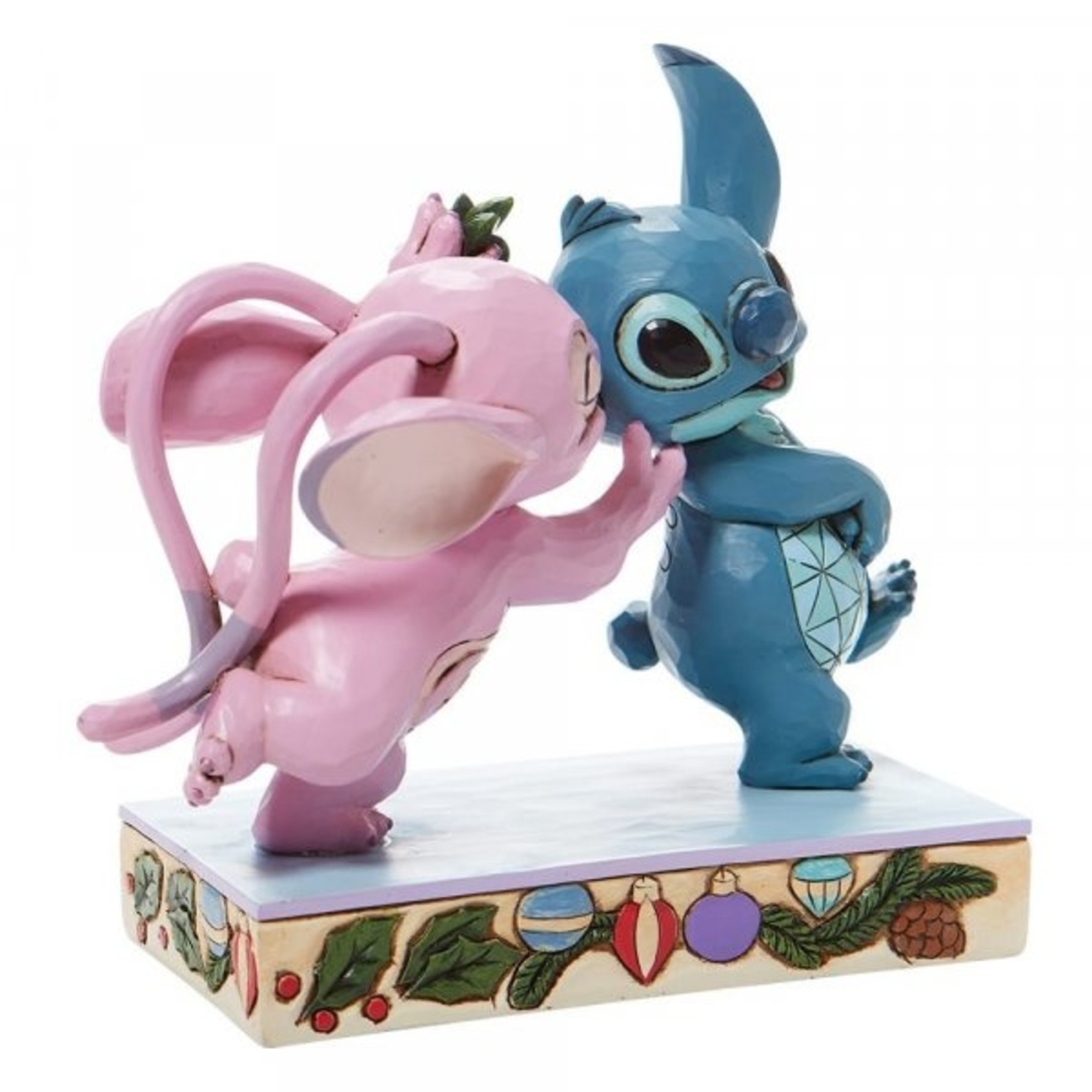 Disney Traditions Disney - Stitch & Angel with Mistletoe Figurine