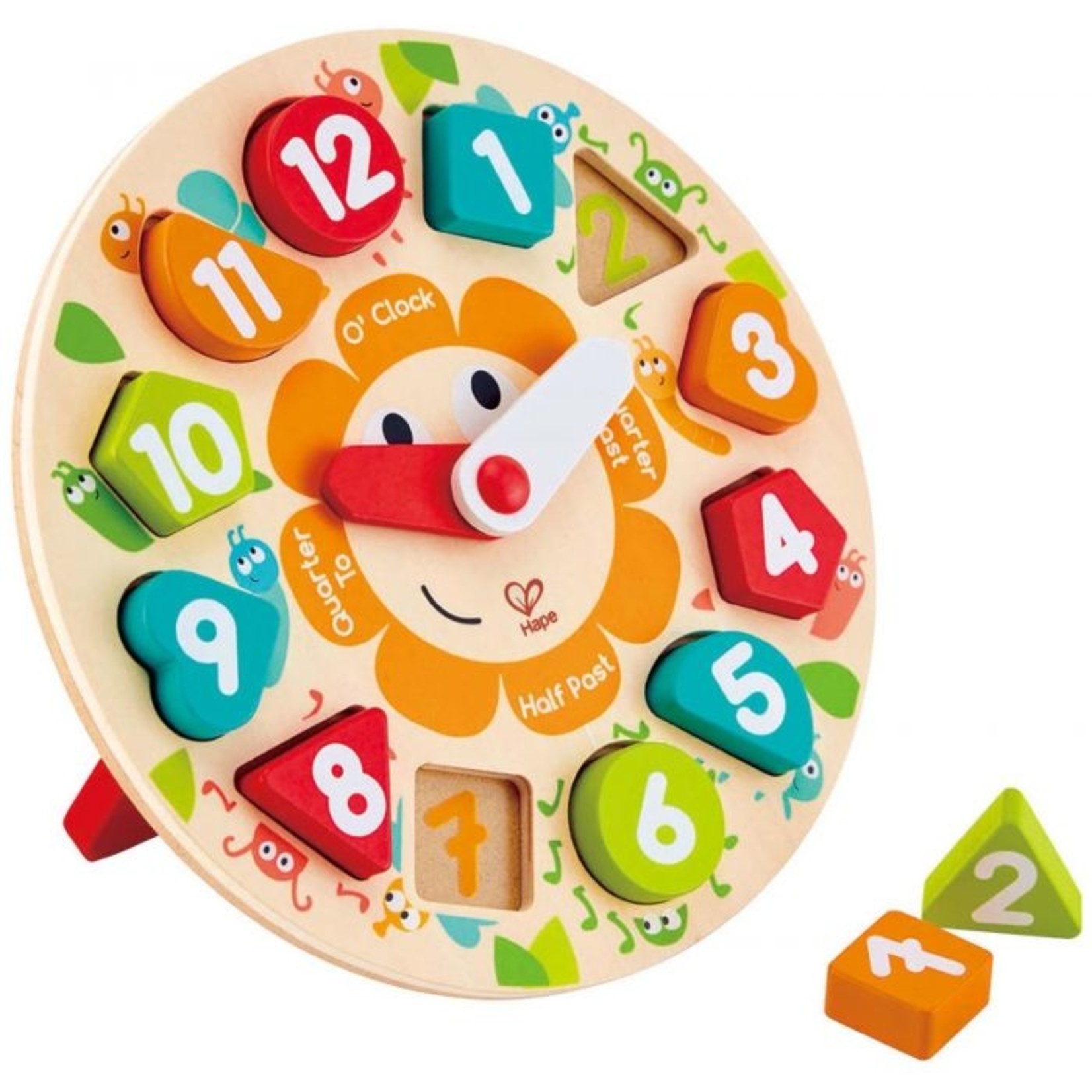 Hape Chunky Wooden Clock Puzzle