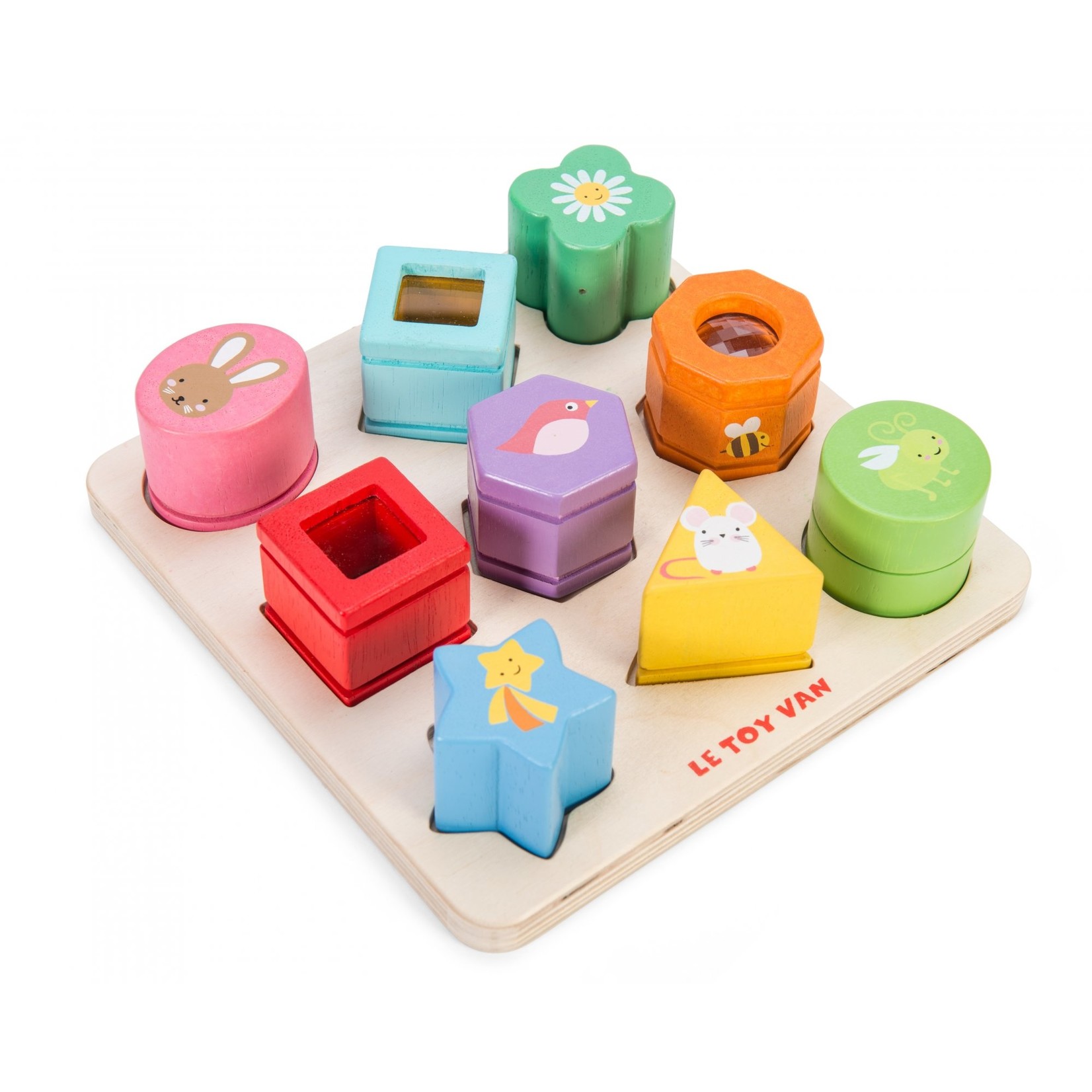 Petilou Wooden Sensory Shapes Petilou