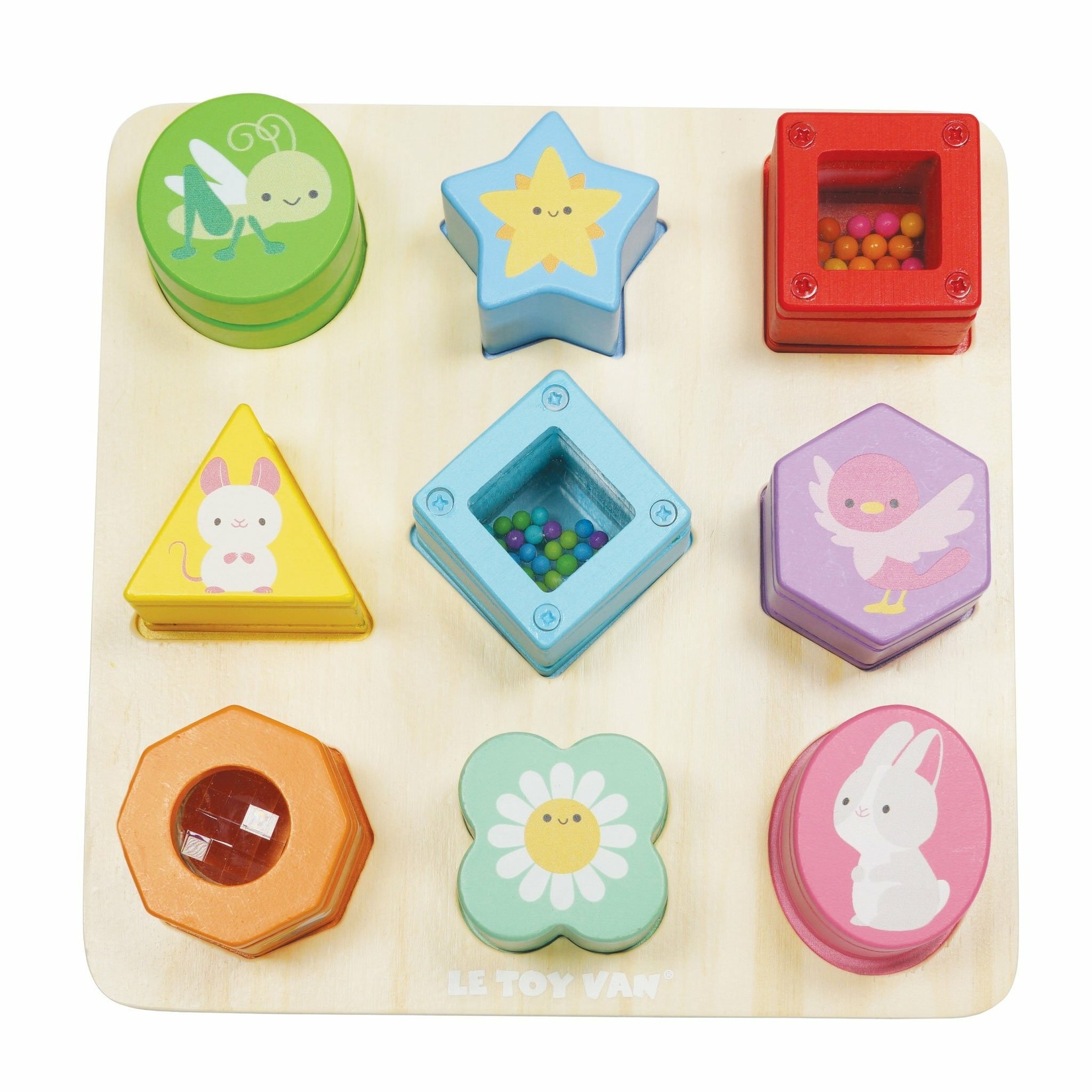 Petilou Wooden Sensory Shapes Petilou