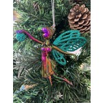 Petrol Blue Fairy with Bauble Tree Decoration