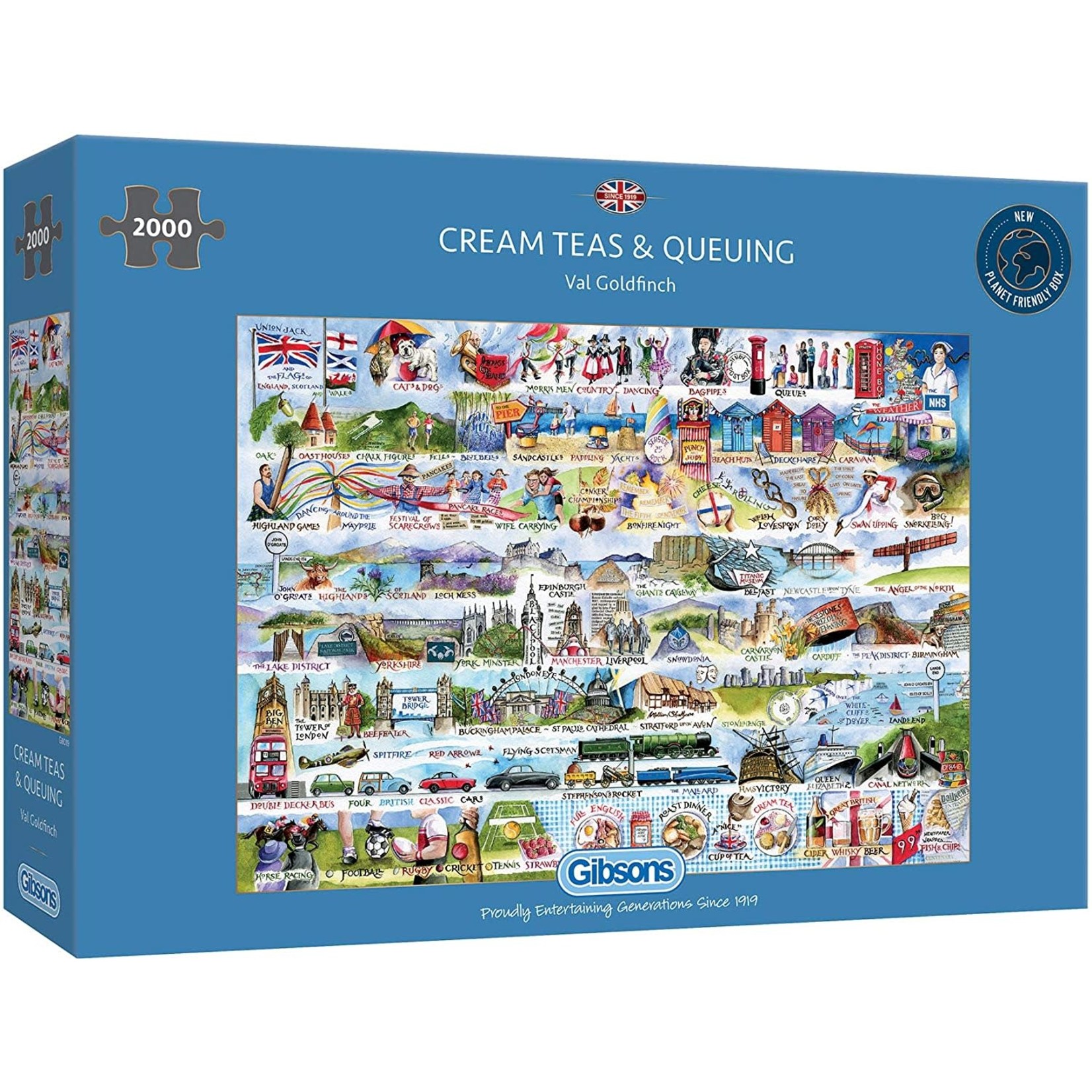 Gibsons Cream Teas & Queuing Puzzle - 2000pcs