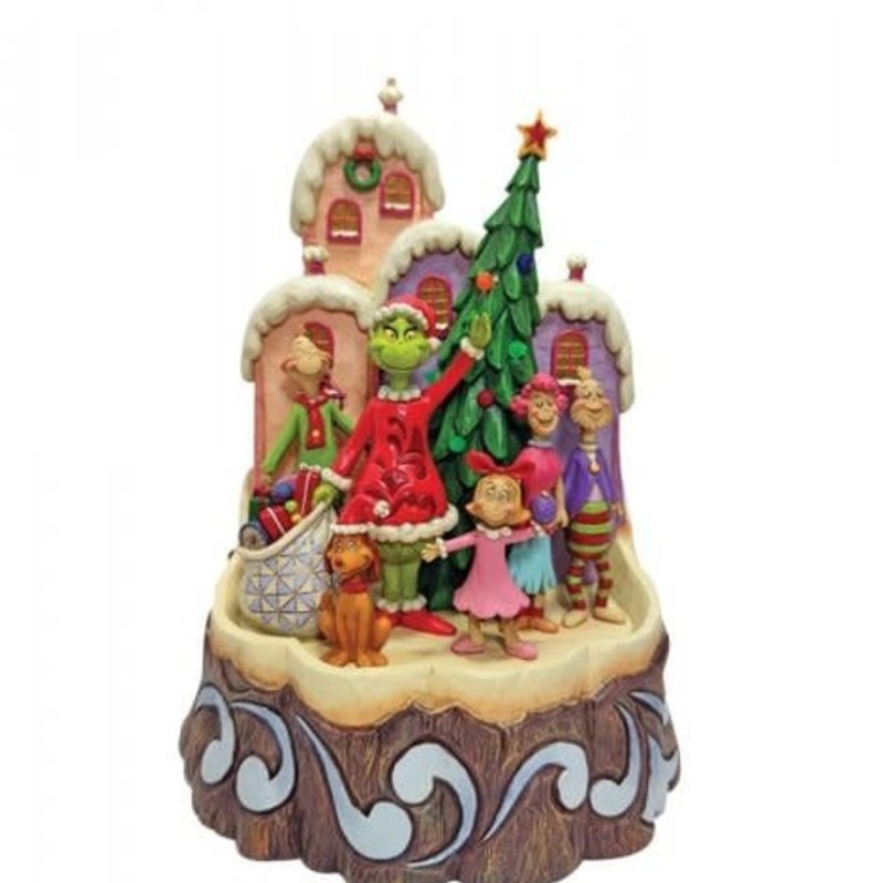 Dr. Seuss Grinch Light Up Craved By Heart Figurine