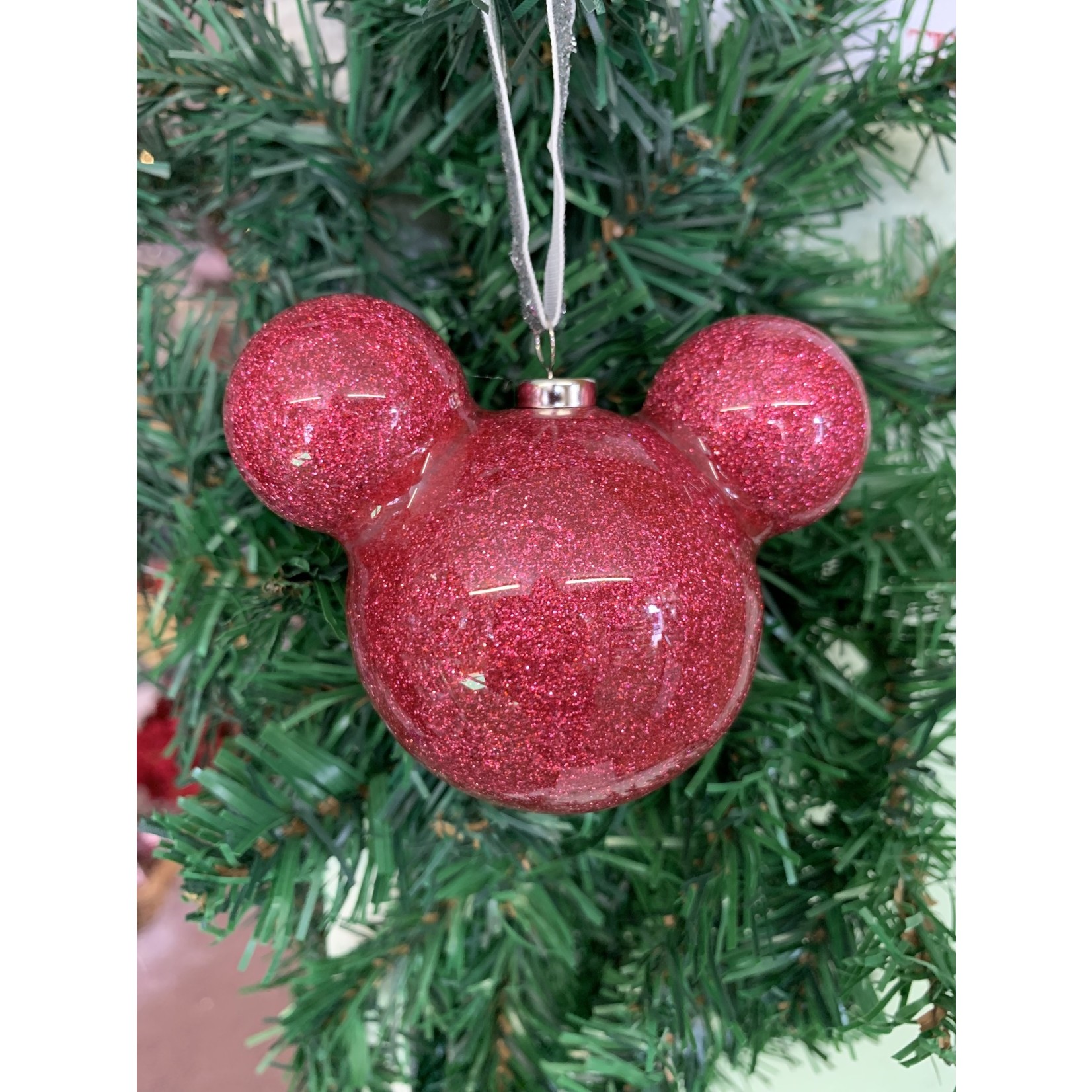 Disney Disney - Mickey Mouse Pink Glitter Bauble