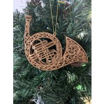 Old Gold Filigree Instrument Tree Decoration - C