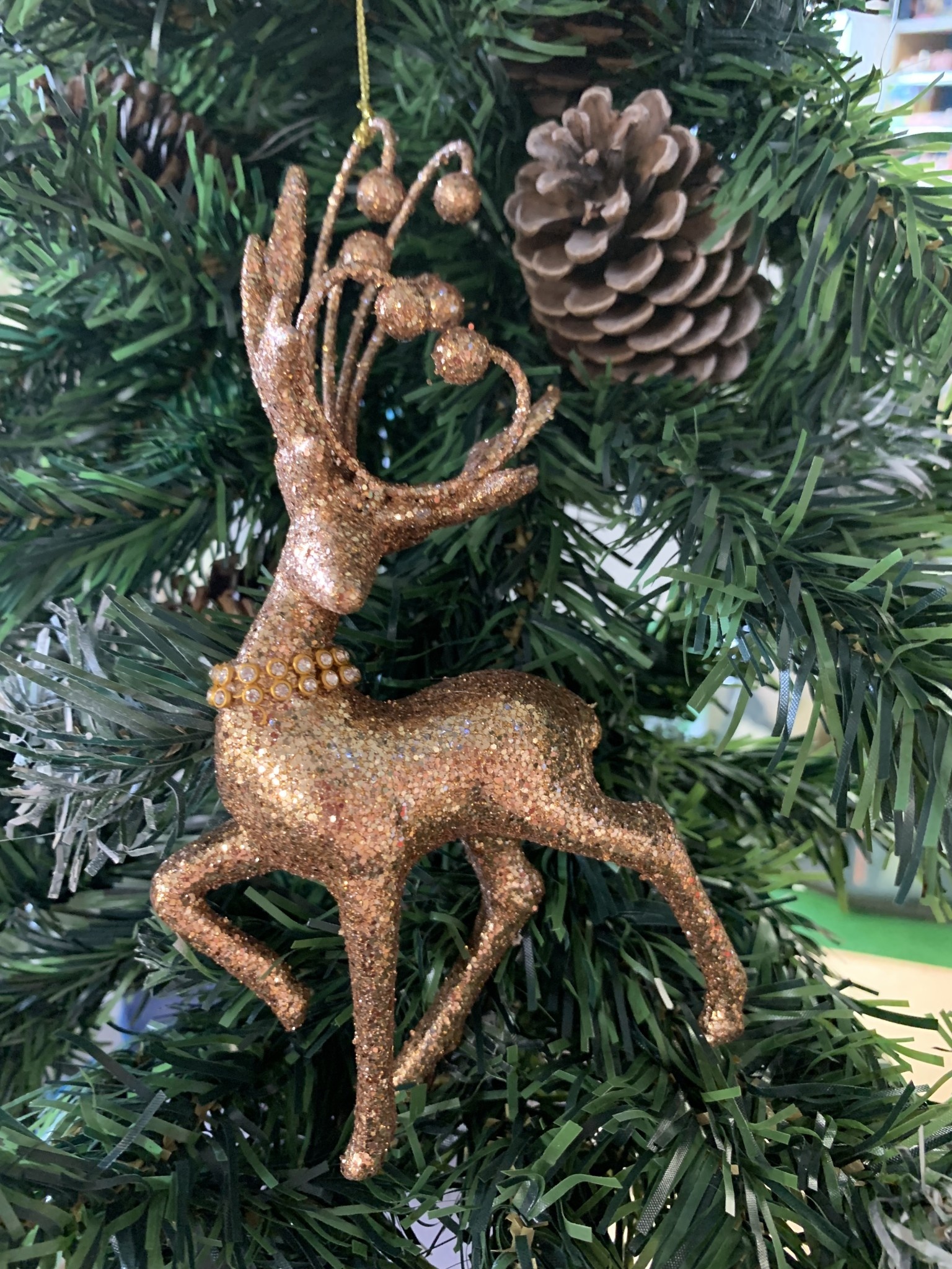 Stag christmas tree decorations clearance