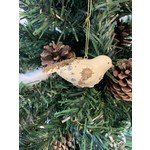 Cream Resin Bird Tree Decoration