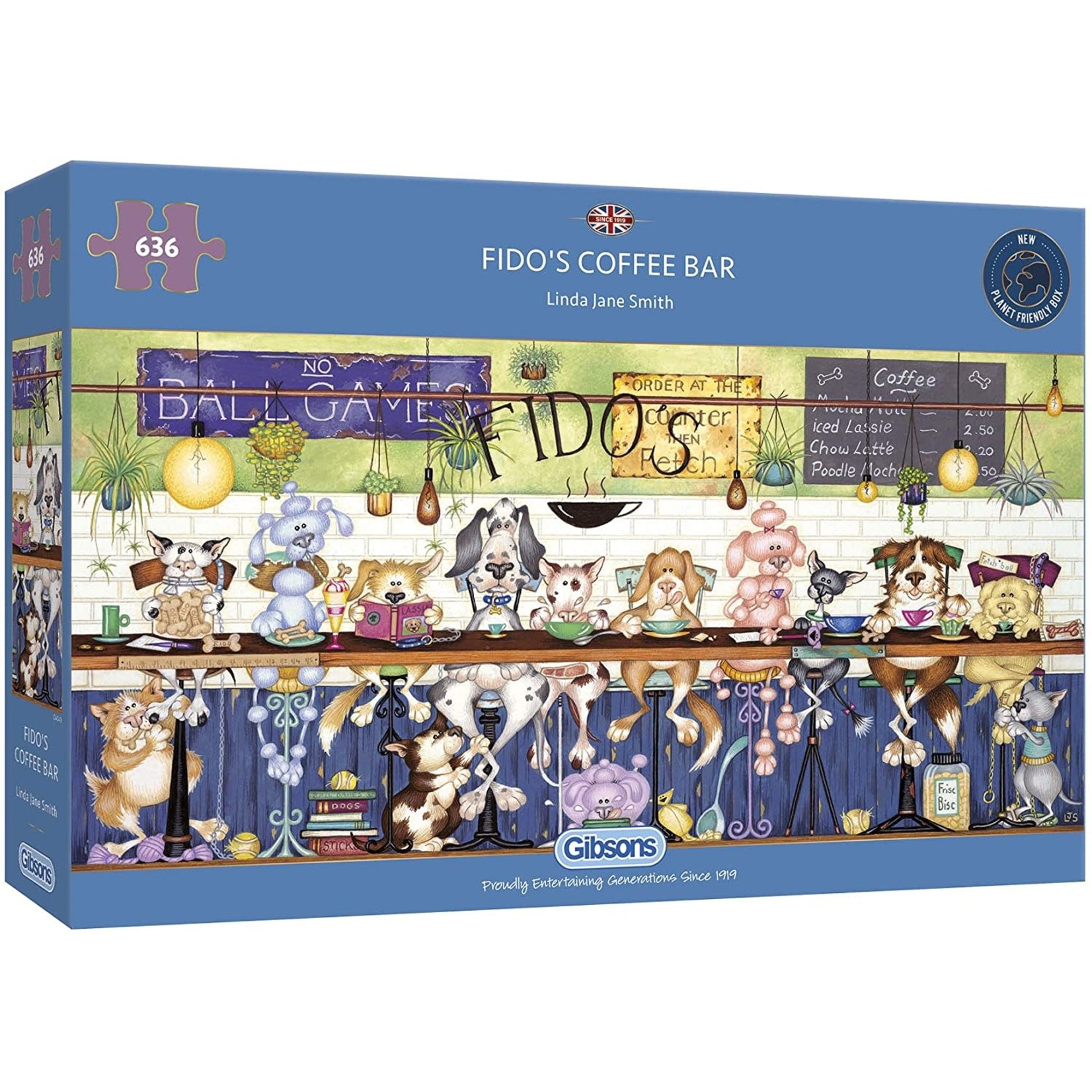 Gibsons Fido’s Coffee Bar Puzzle 636pcs