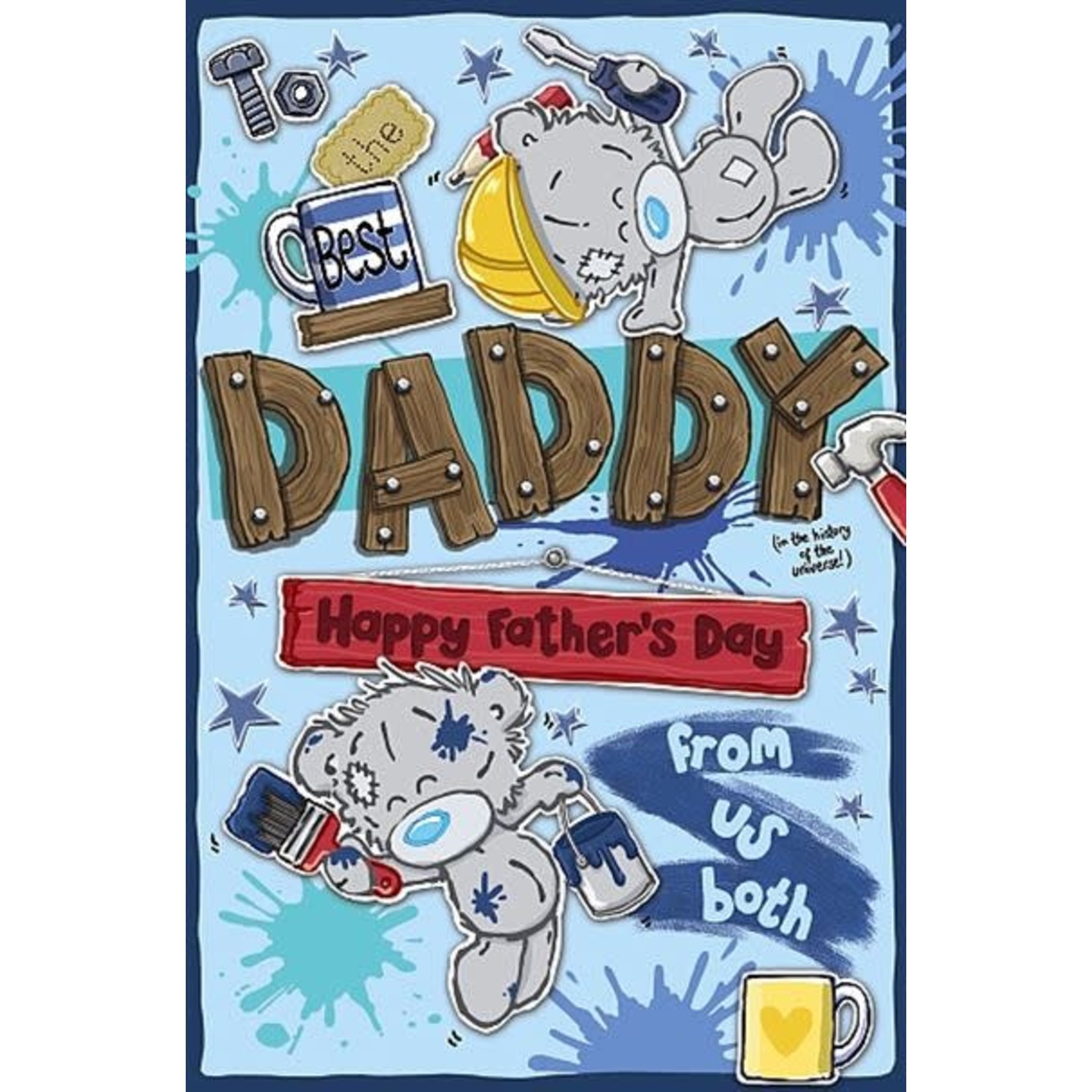 Me to You Father’s Day Daddy Bears Doing DIY Card
